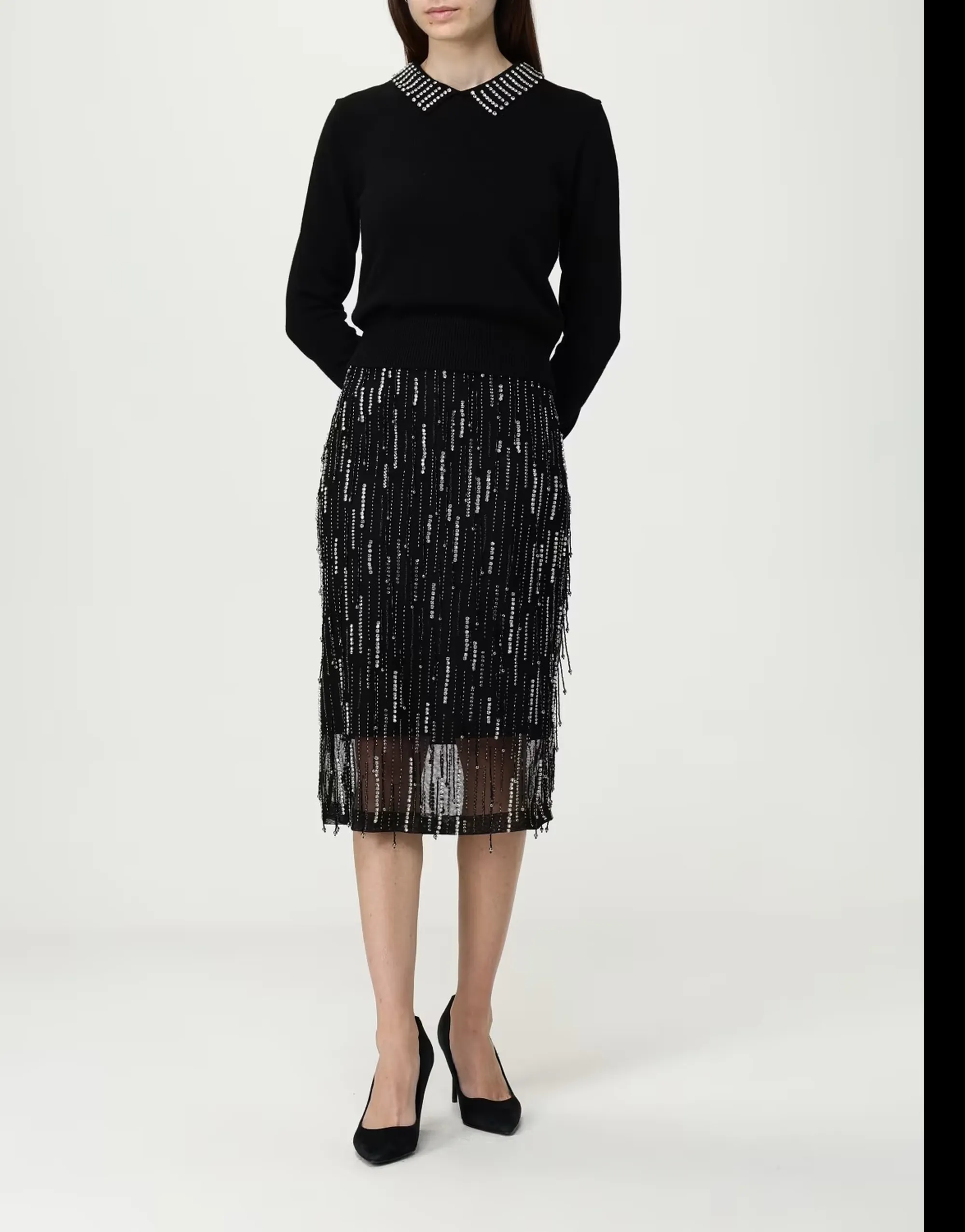 Pinko B'Ventotene Jersey' Black 105530A2S4 154420
