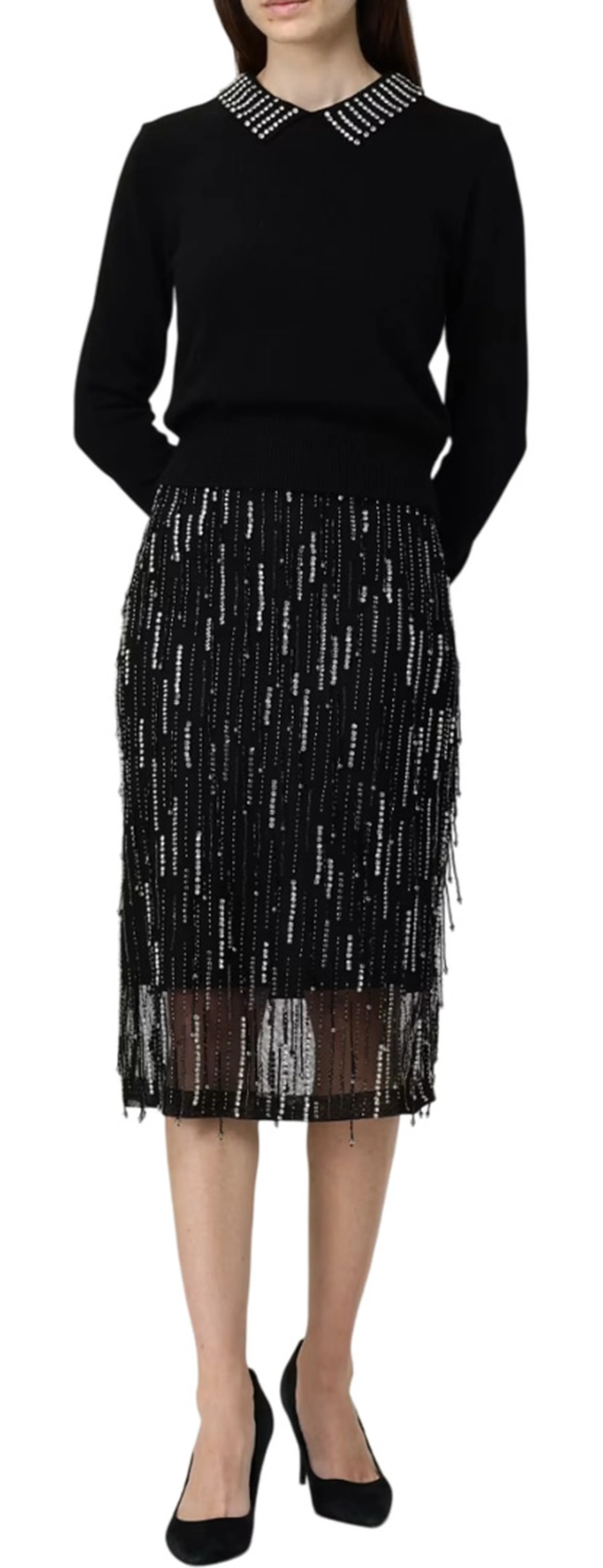 Pinko B'Ventotene Jersey' Black 105530A2S4 154839