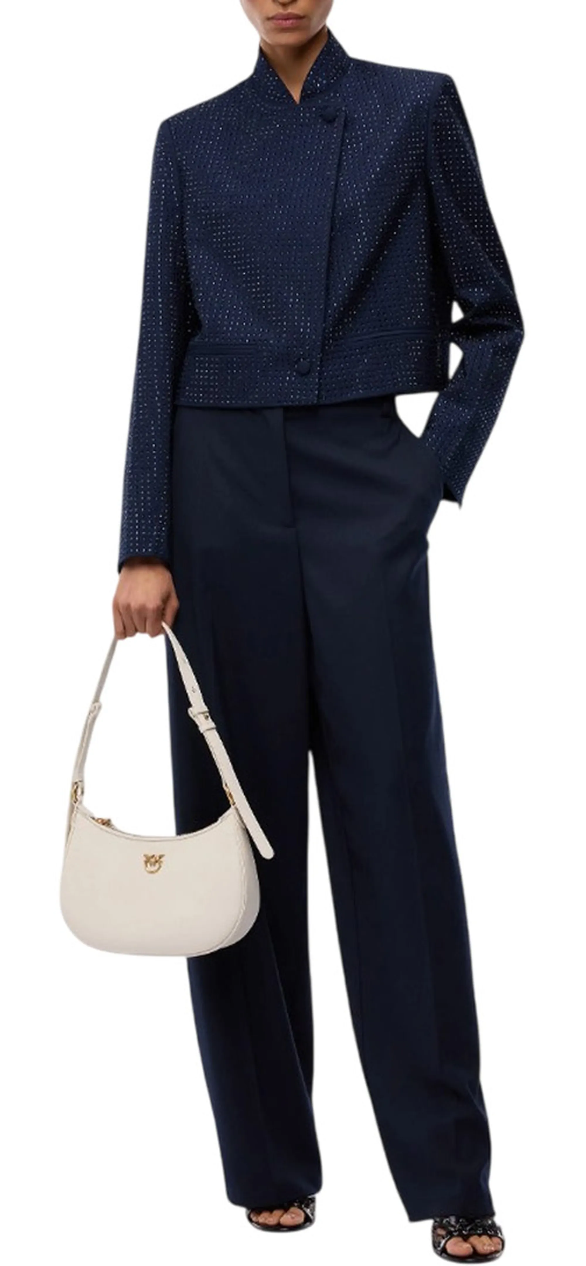 Pinko B'Balbino Trousers' Dark Blue 107712A3Ms 186704