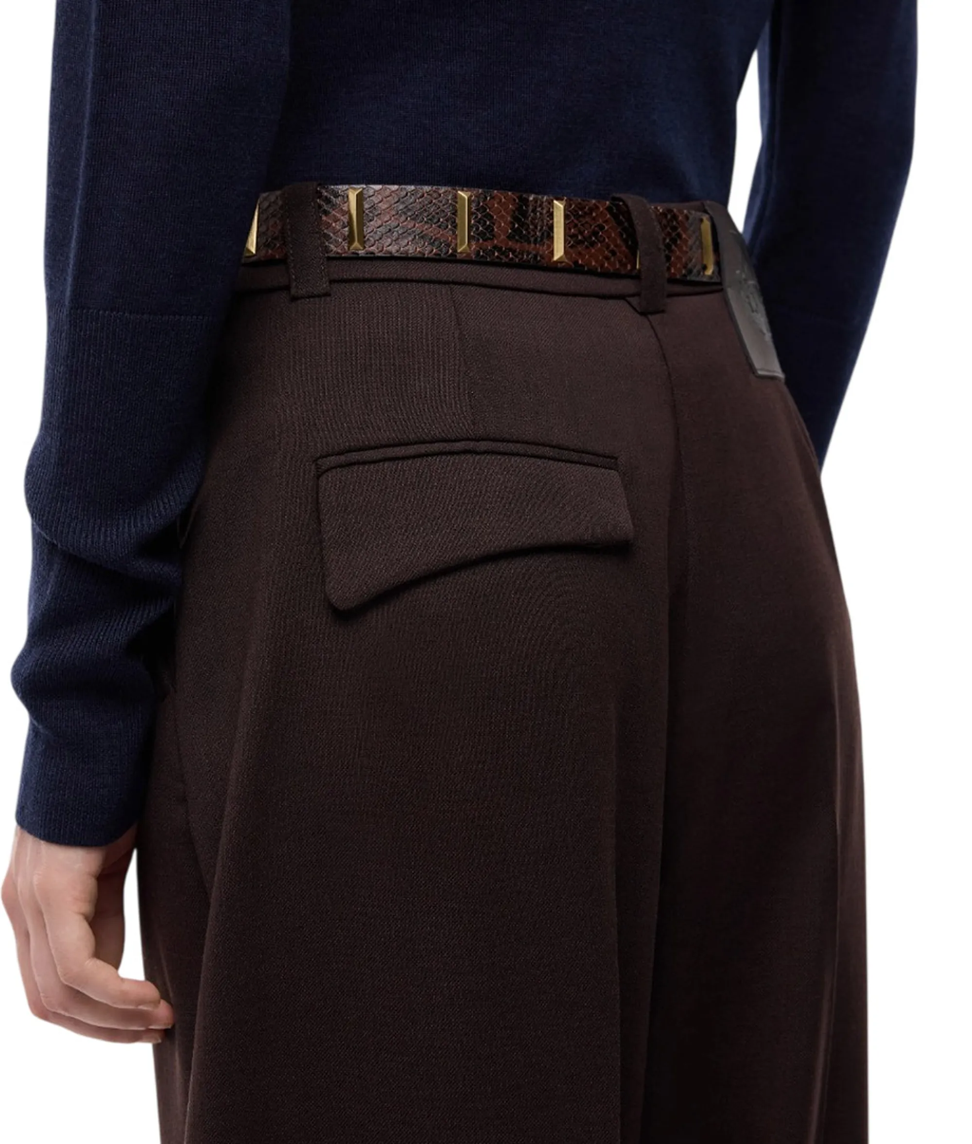 Pinko B'Balbino Trousers' Brown 107712A3Ms 186698
