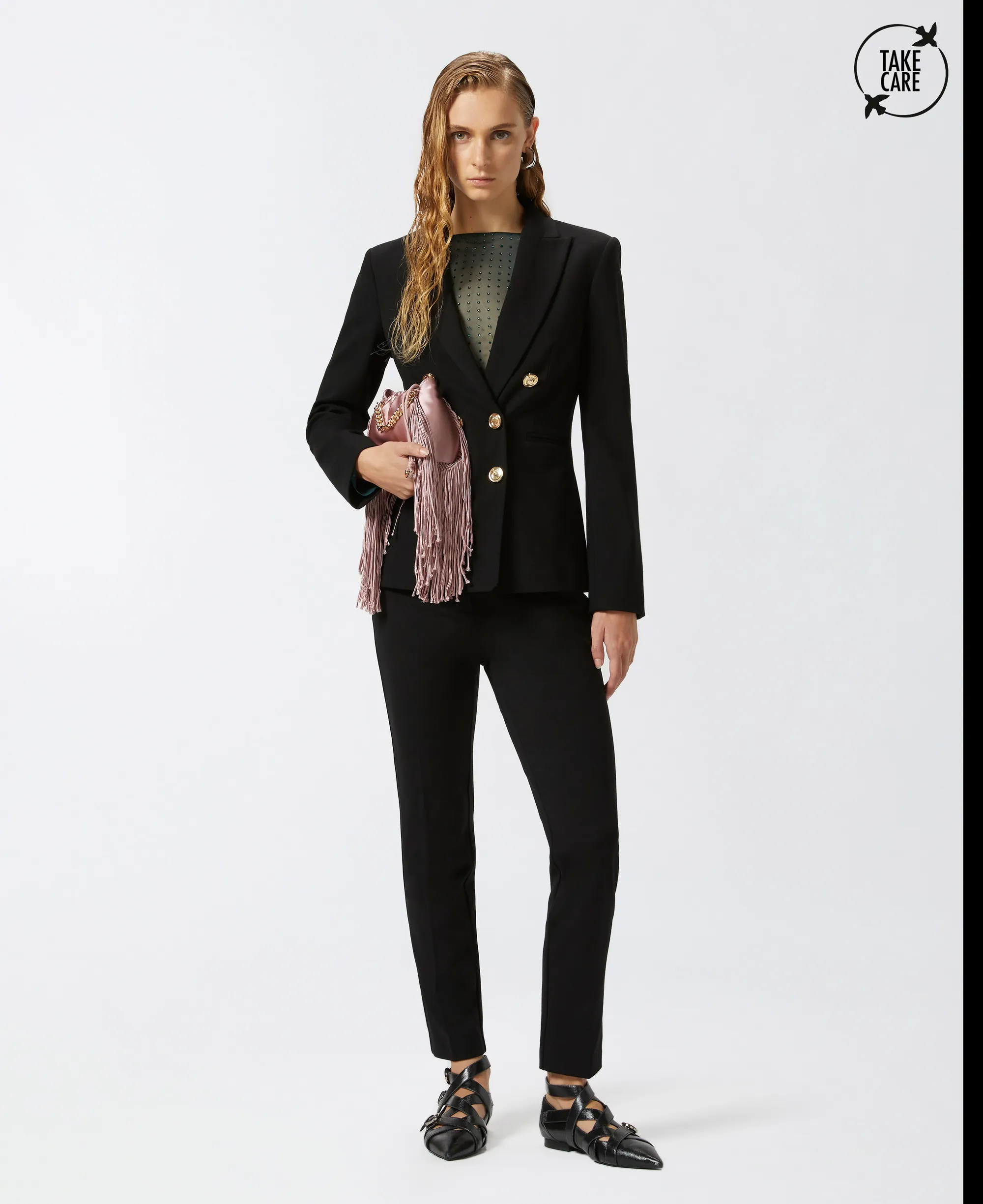 Pinko B'Beautiful Pants' Black 100155A24D 154453