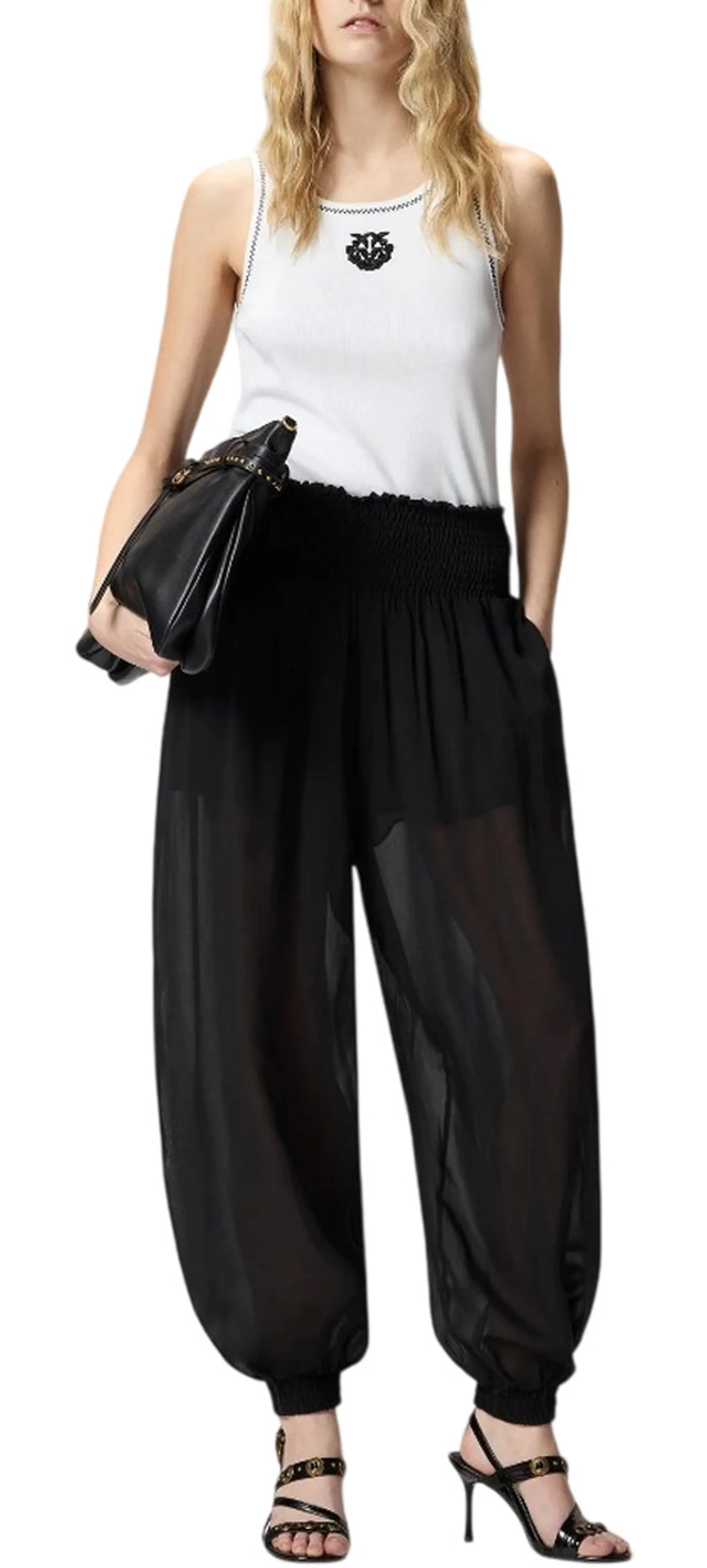 Pinko B'Bore Trousers' Black 106845A3B2 181558