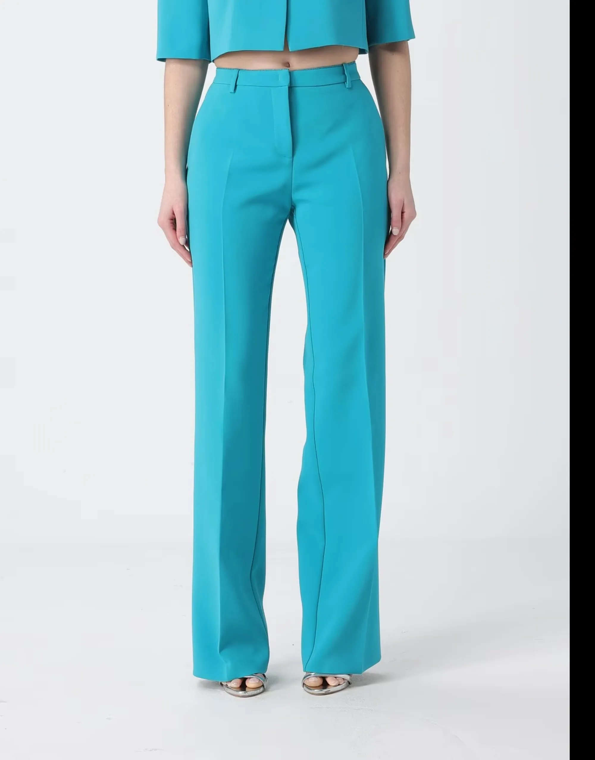 Pinko B'Eucalyptus Trousers' Turquoise 106632A32Z 169980