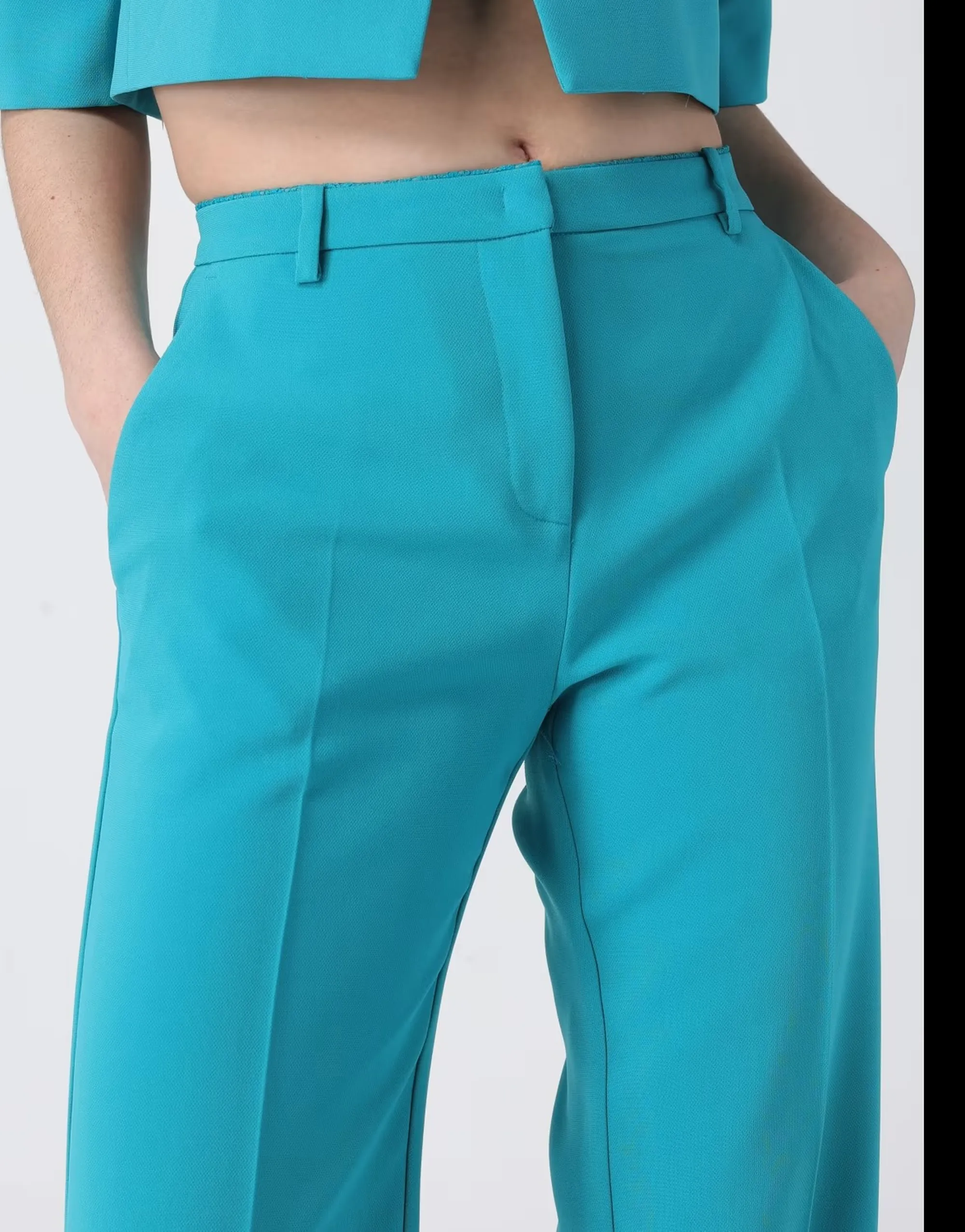 Pinko B'Eucalyptus Trousers' Turquoise 106632A32Z 169981