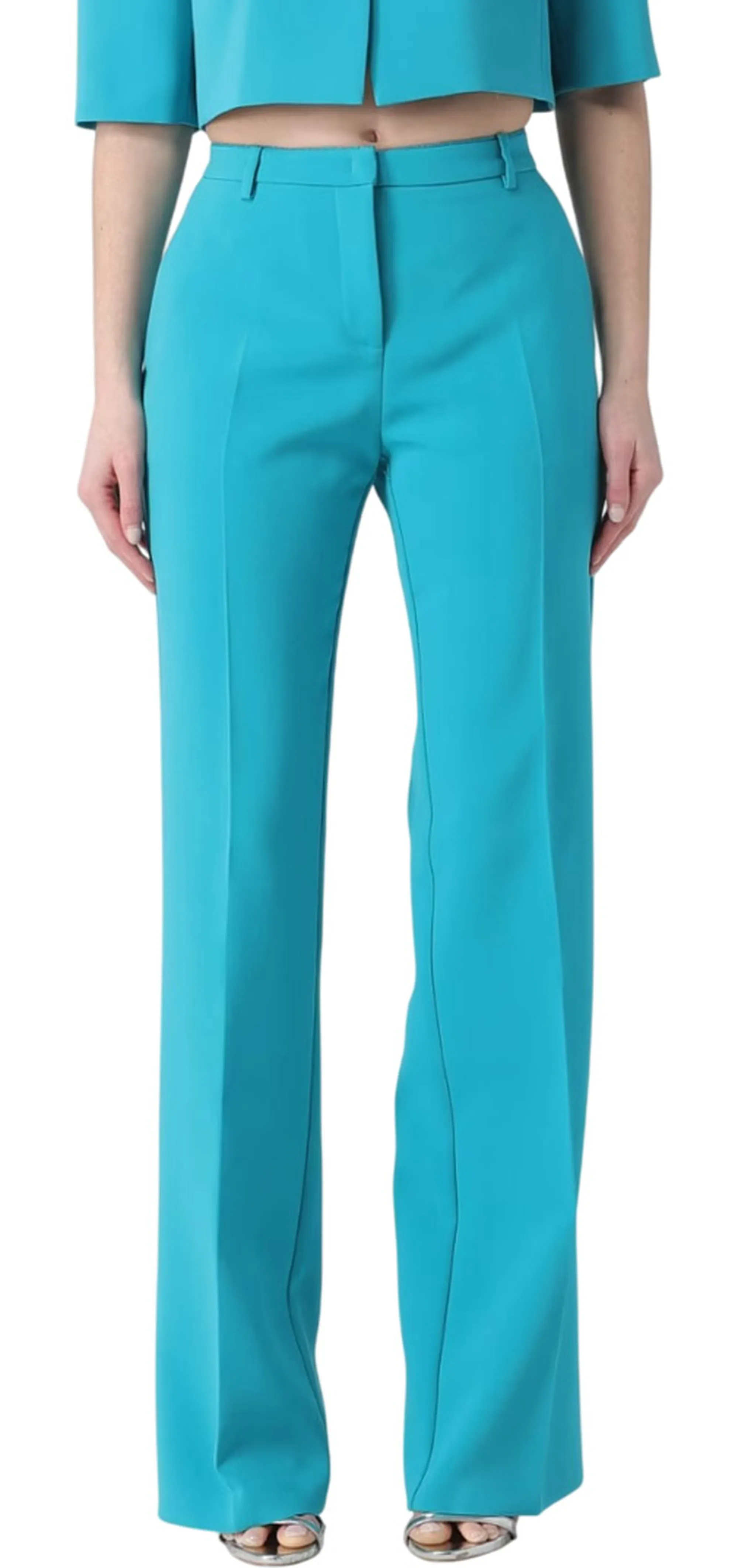 Pinko B'Eucalyptus Trousers' Turquoise 106632A32Z 170586