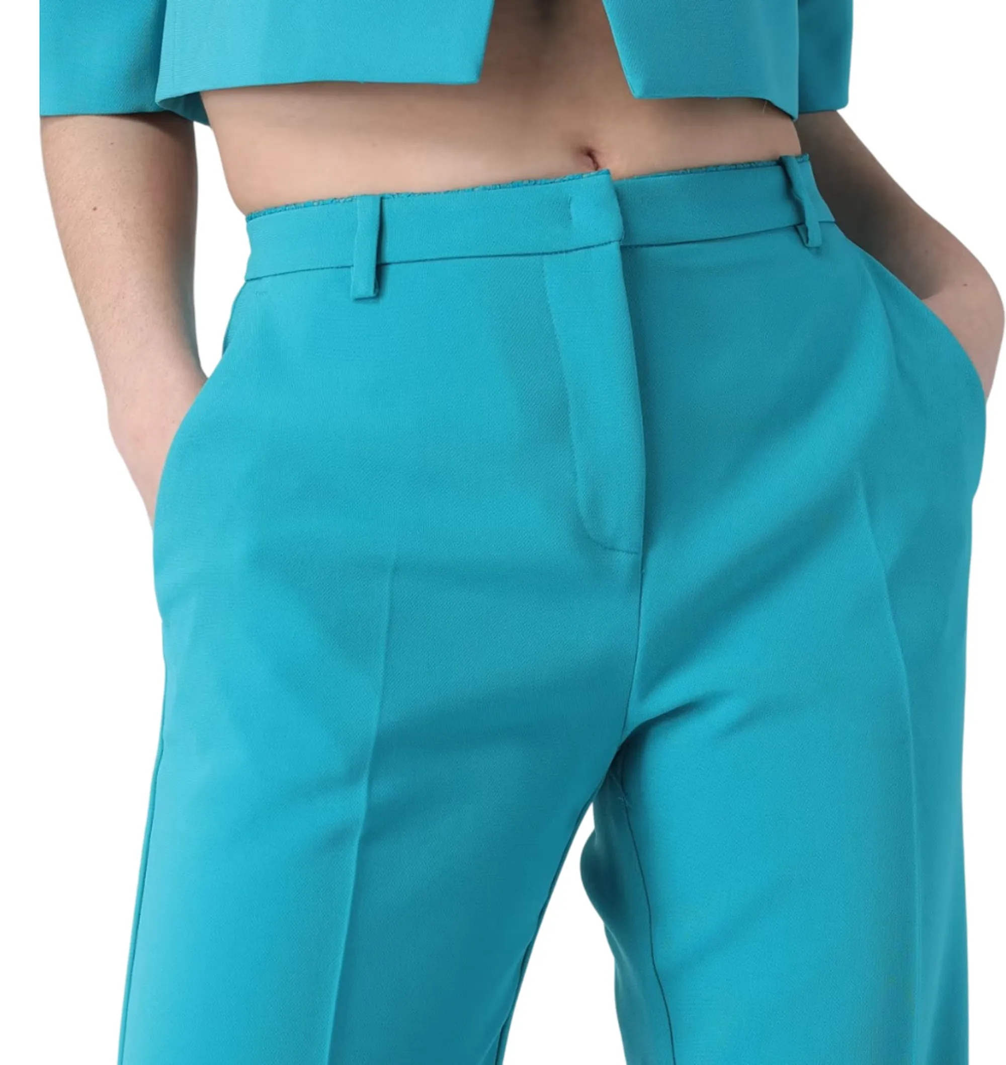 Pinko B'Eucalyptus Trousers' Turquoise 106632A32Z 170589