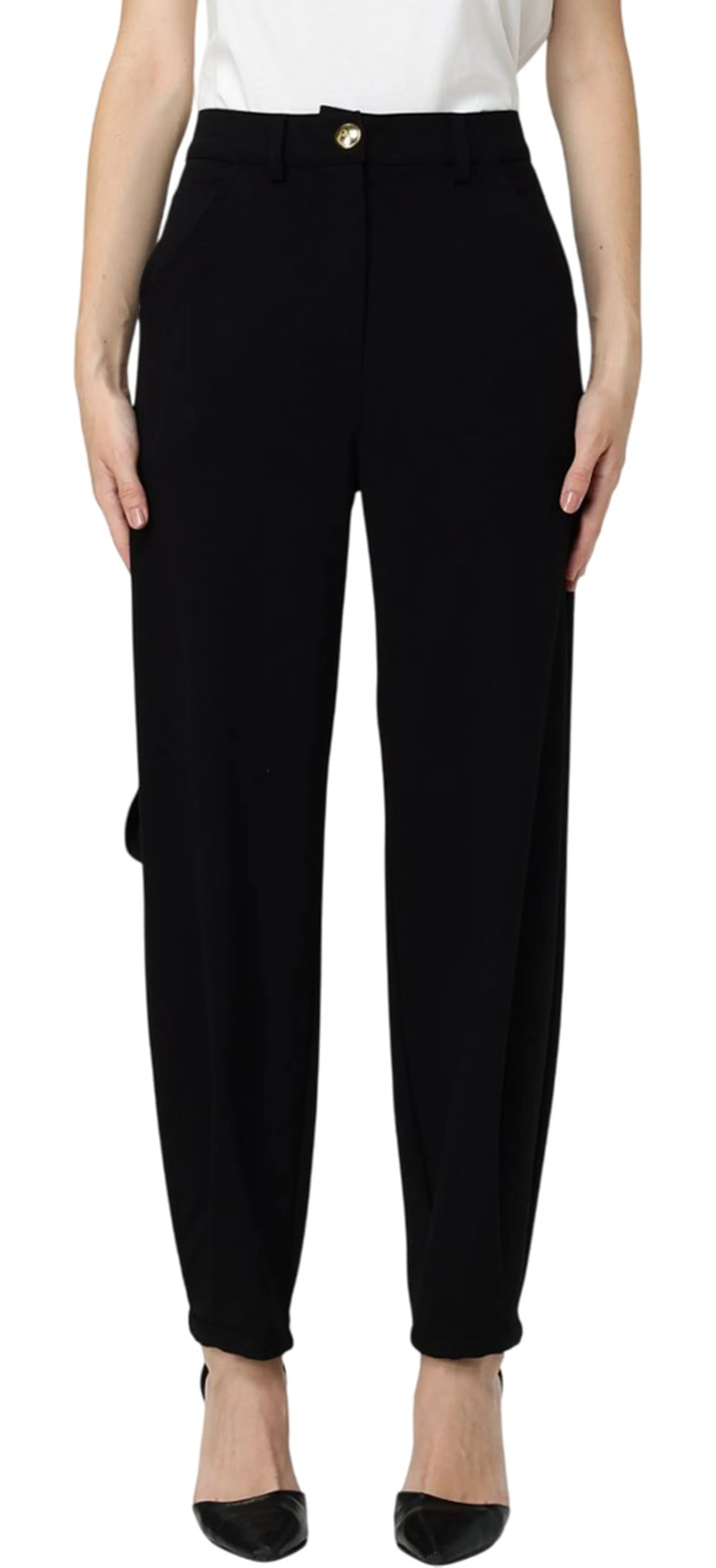 Pinko B'New Flat Trousers' Black 105897A2Qj 154704