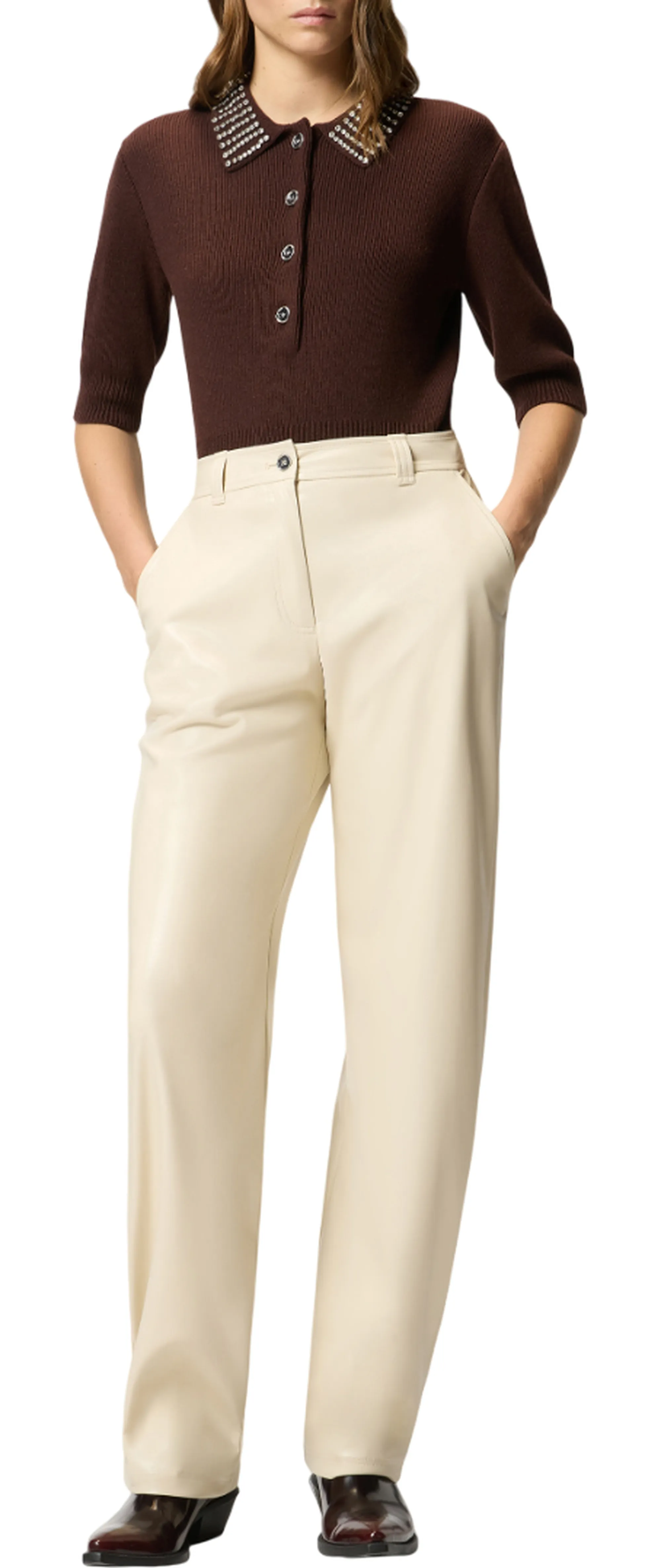 Pinko Pantalone Panino Avorio 105371A2P4 154520