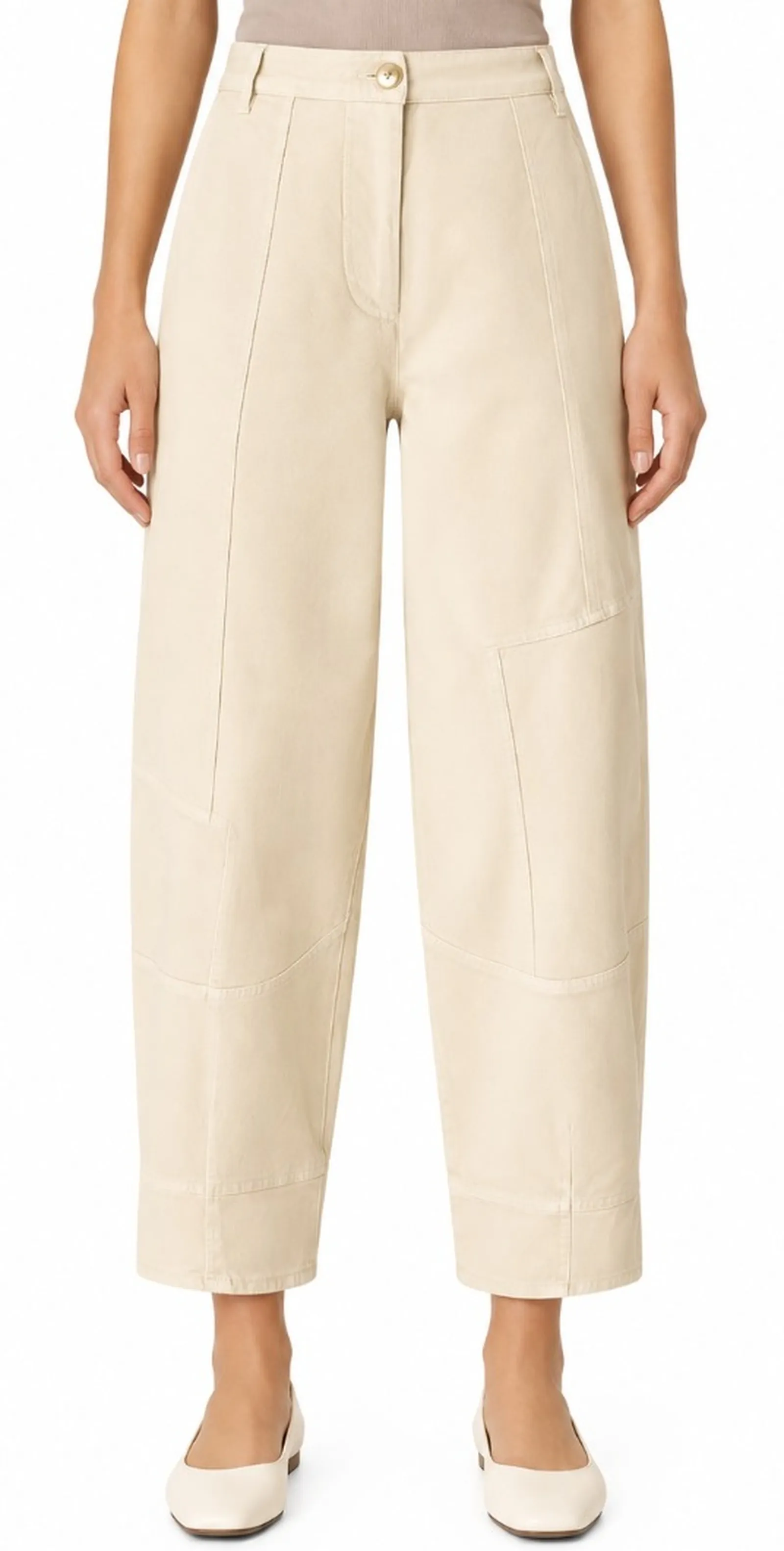 Pinko Pantalone Pecorino Baloon Fit Sabbia 105533A2Qu 200150