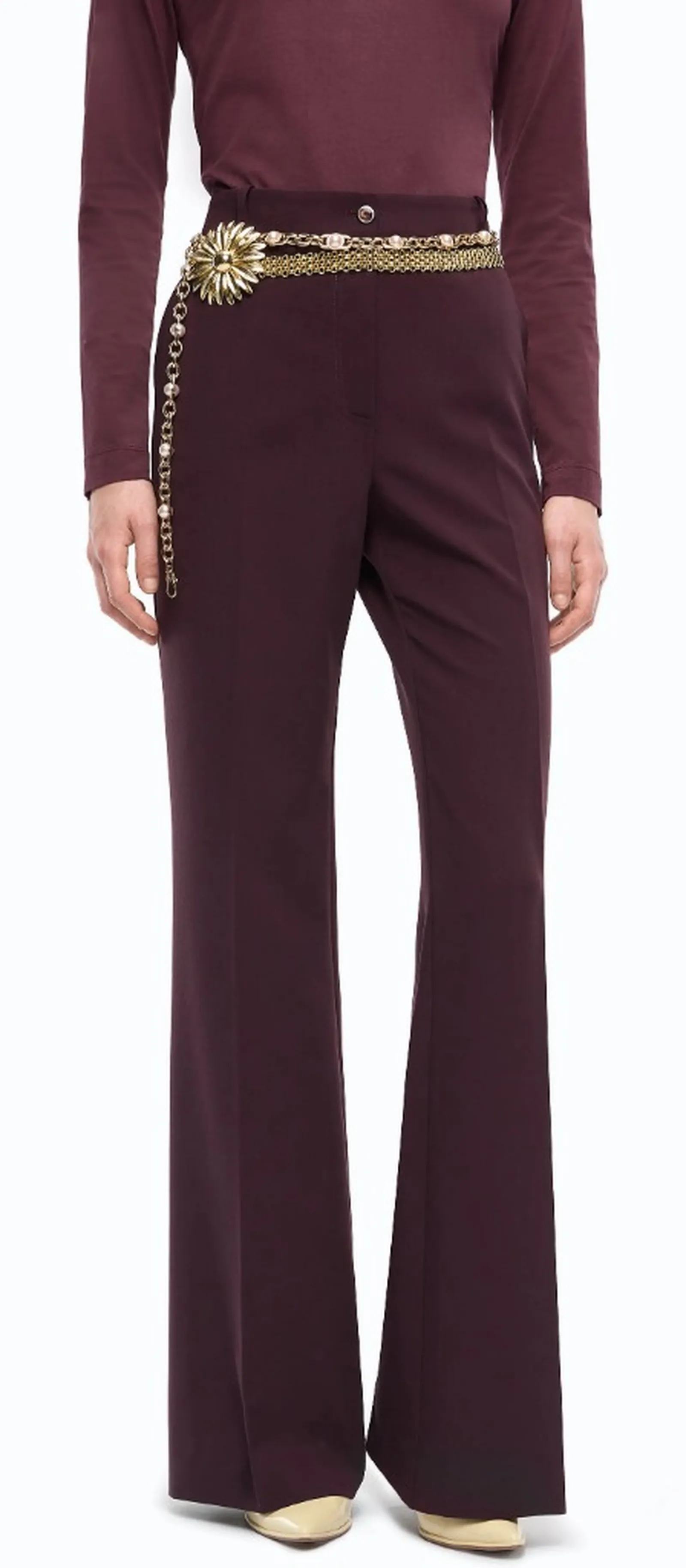 Pinko Pantalone Petalo A Palazzo Bordeaux 107214A18E 186050