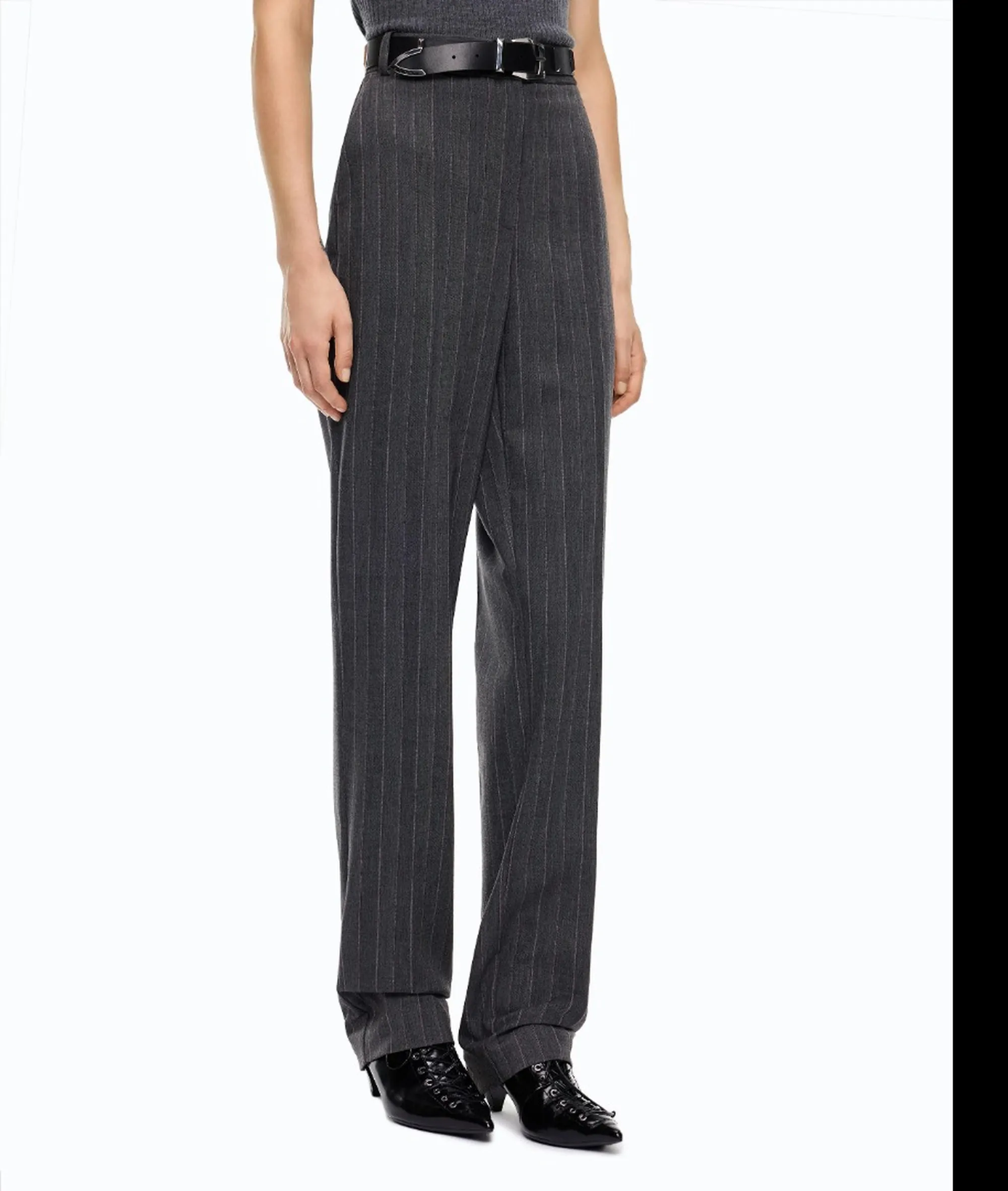 Pinko Pantalone Pleione A Sigaretta Grigio Scuro 107264A3Ff 186058