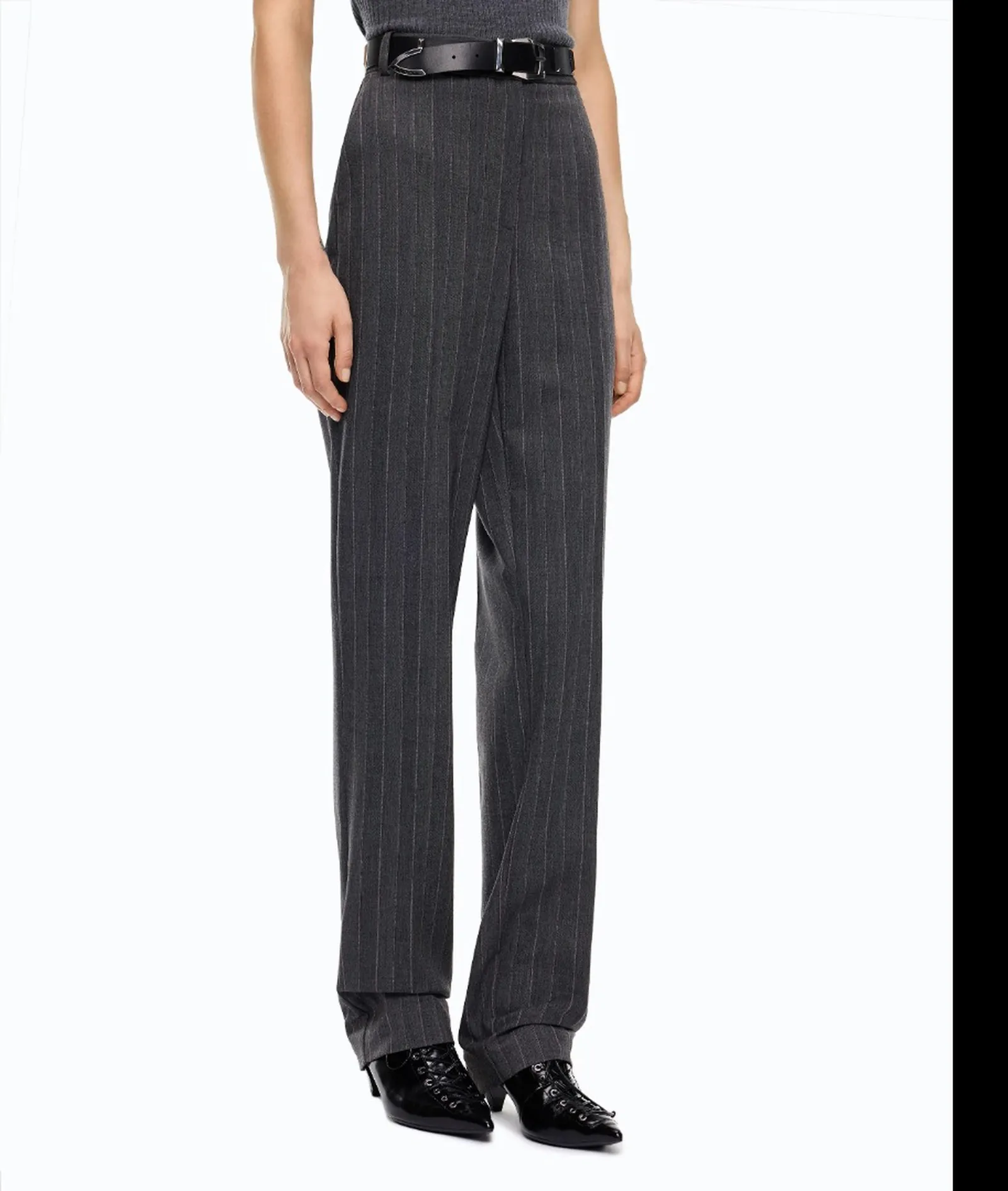 Pinko Pantalone Pleione A Sigaretta Grigio Scuro 107264A3Ff 186058