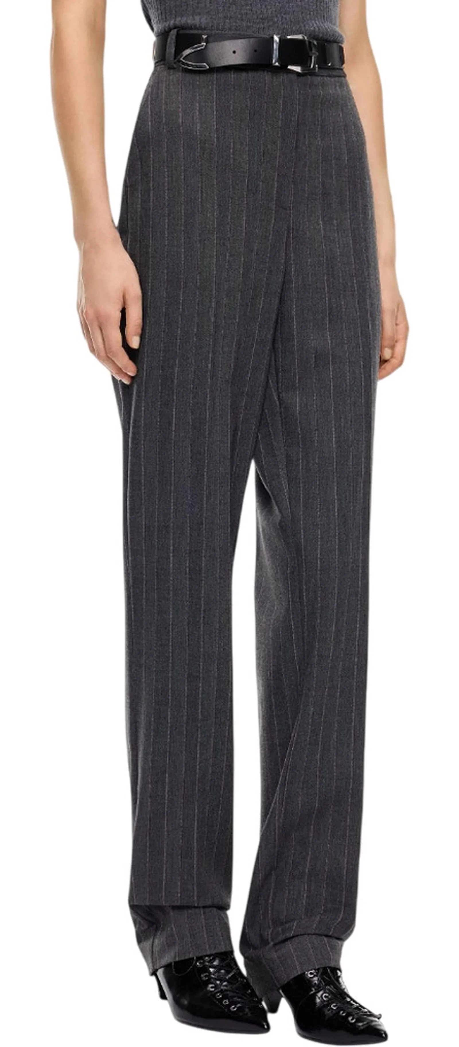 Pinko Pantalone Pleione A Sigaretta Grigio Scuro 107264A3Ff 186602