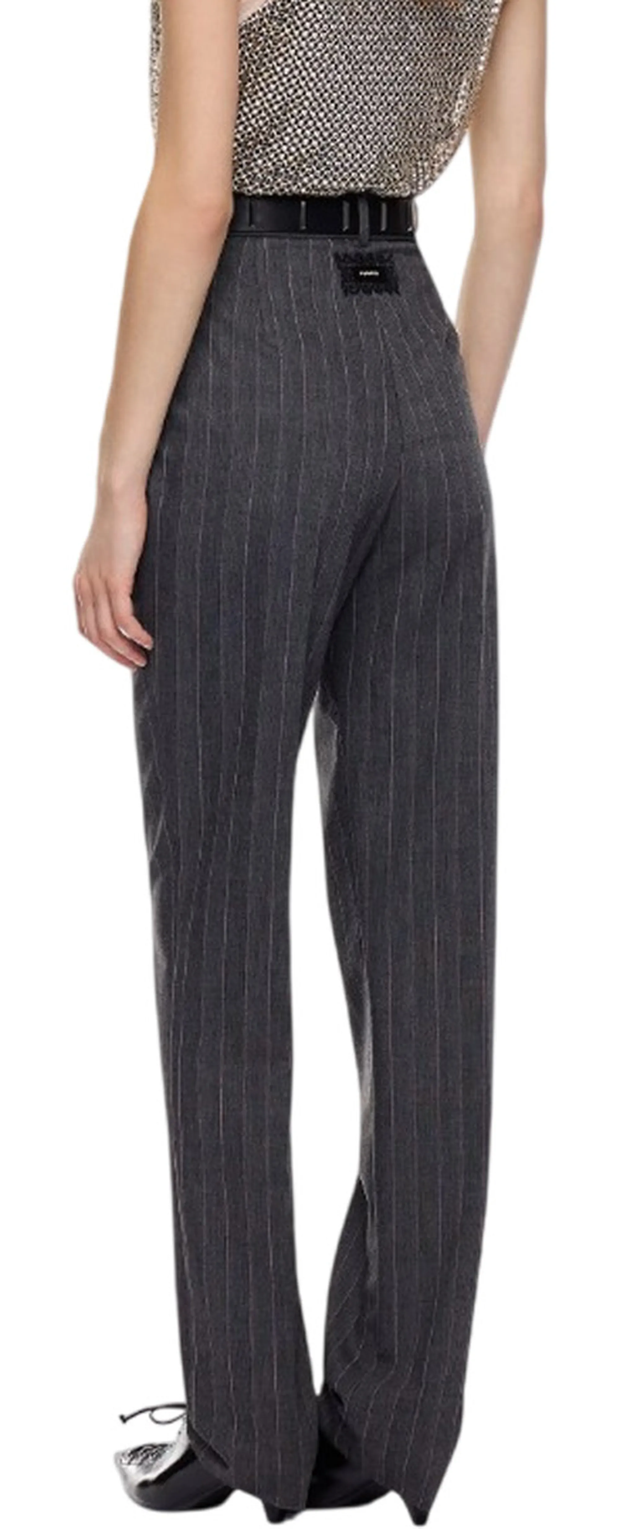 Pinko B'Pleione Cigarette Trousers' Dark Gray 107264A3Ff 186603