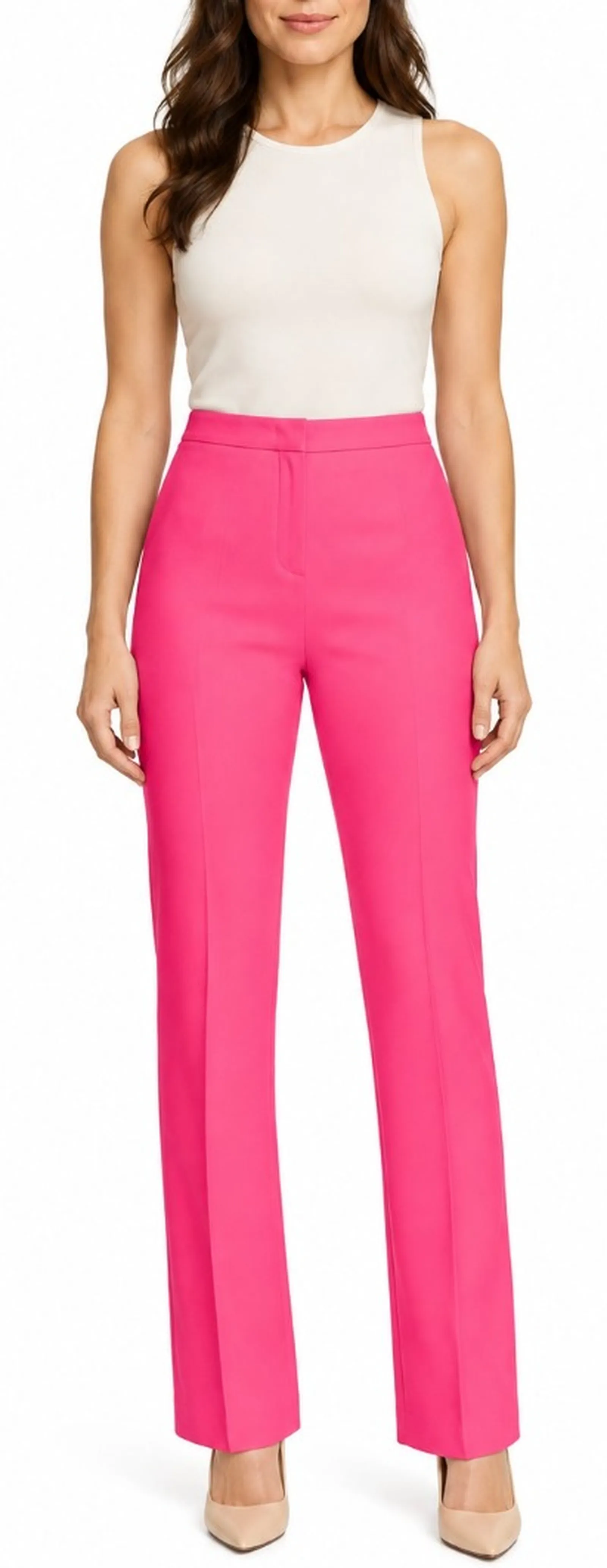 Pinko Pantaloni Flared Stretch Magenta 1000547624 200084