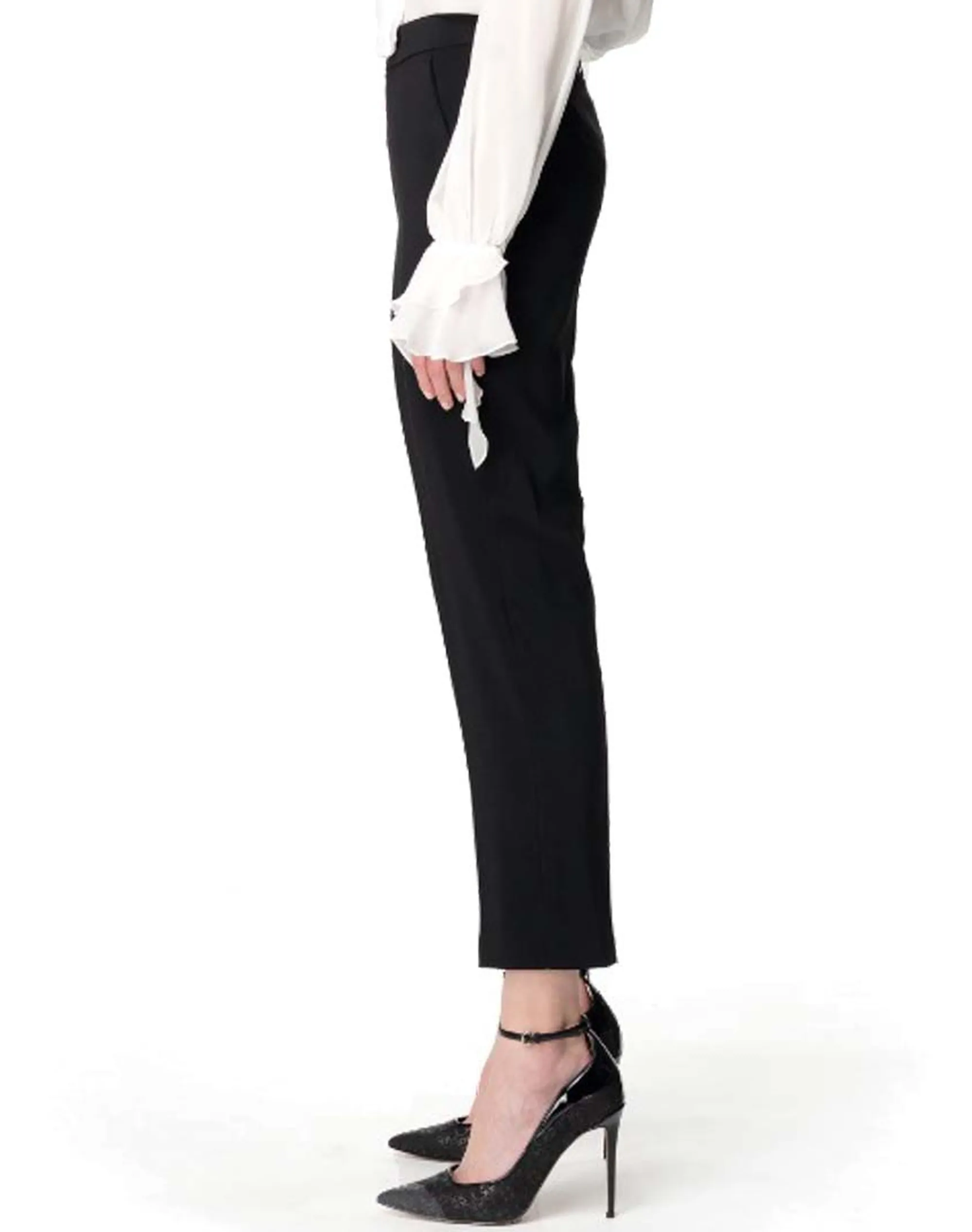 Pinko Pantaloni In Crêpe Stretch Vita Alta - Modello Ottetto 101801A15R