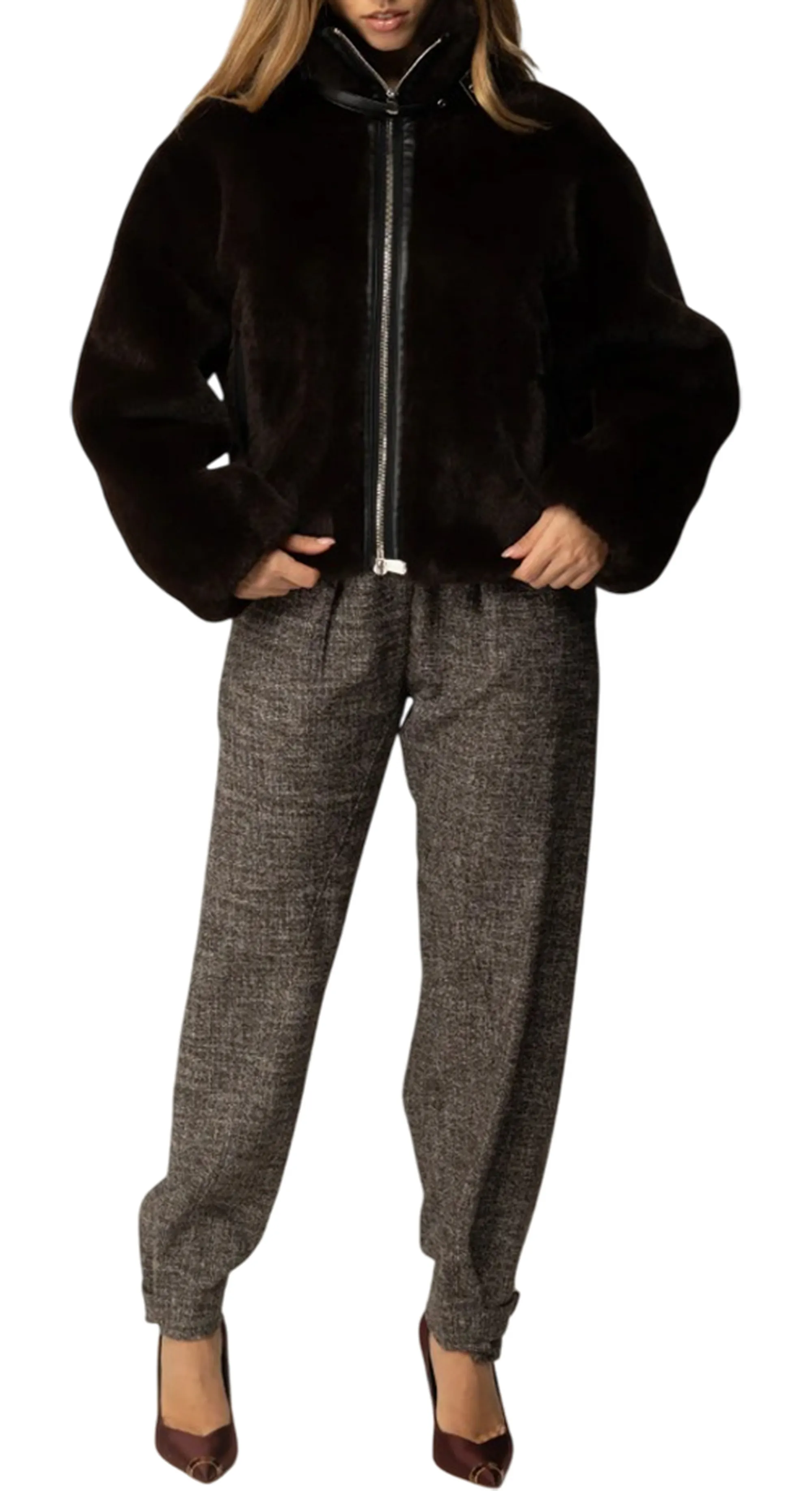 Pinko Pelliccia Marrone 106013A1Zm 166245