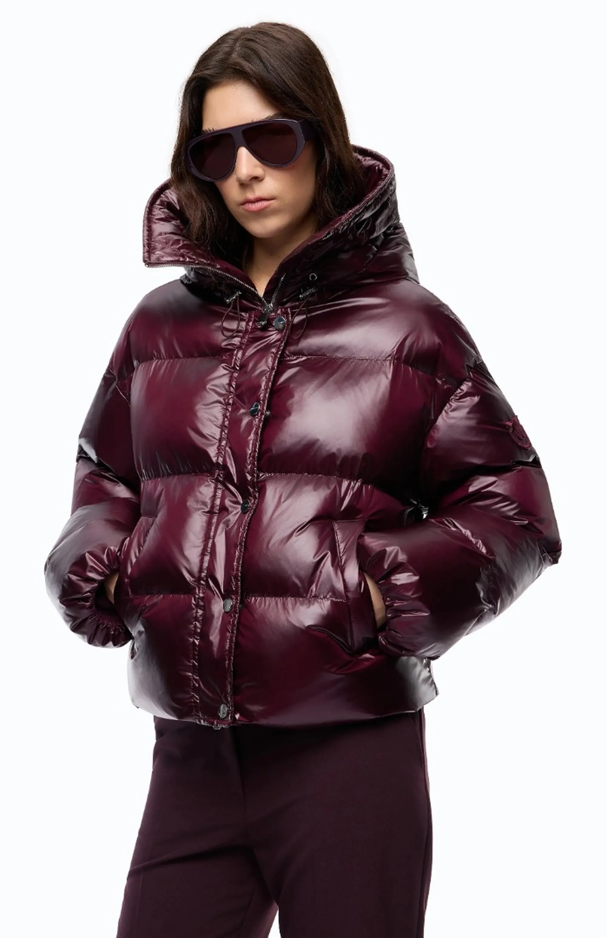 Pinko Piumino Impasto Imbottito Bordeaux 105656A3Fi 186161