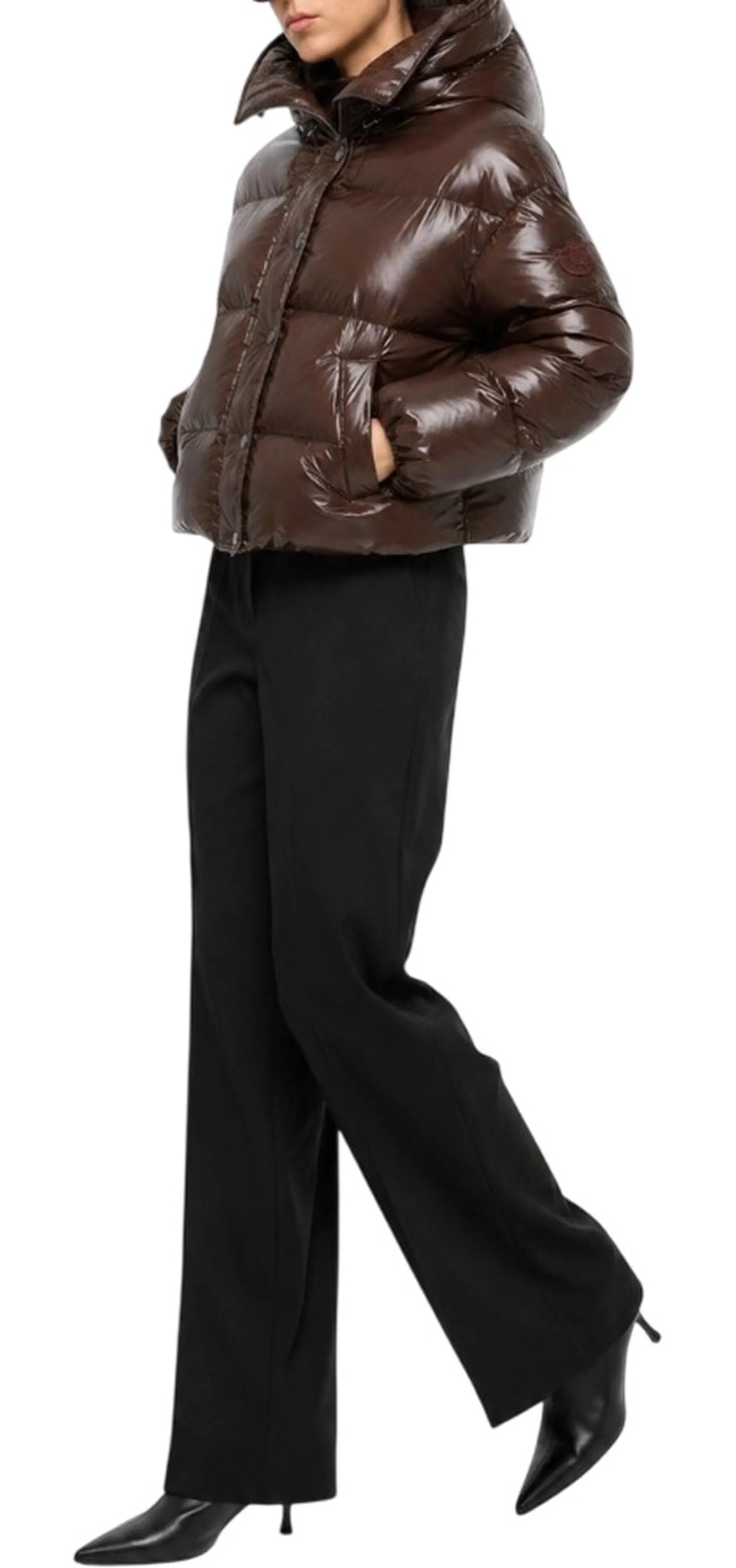 Pinko Piumino Impasto Imbottito Marrone 105656A3Fi 186472