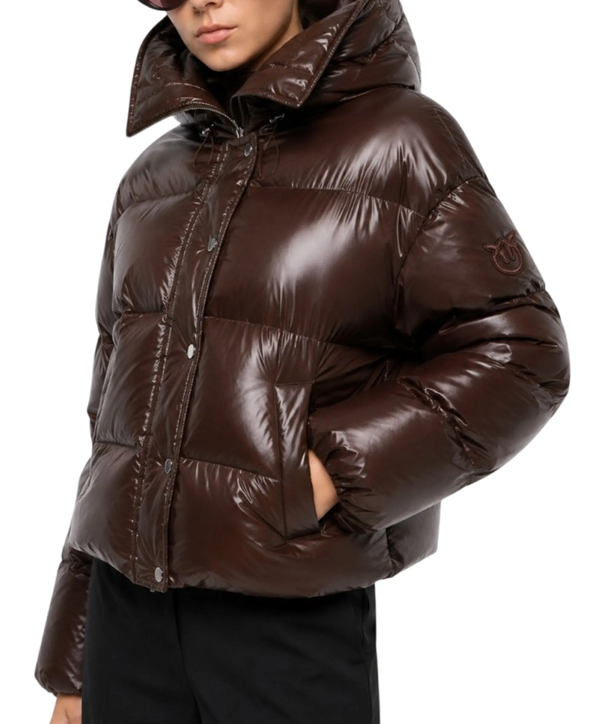 Pinko Piumino Impasto Imbottito Marrone 105656A3Fi 186473