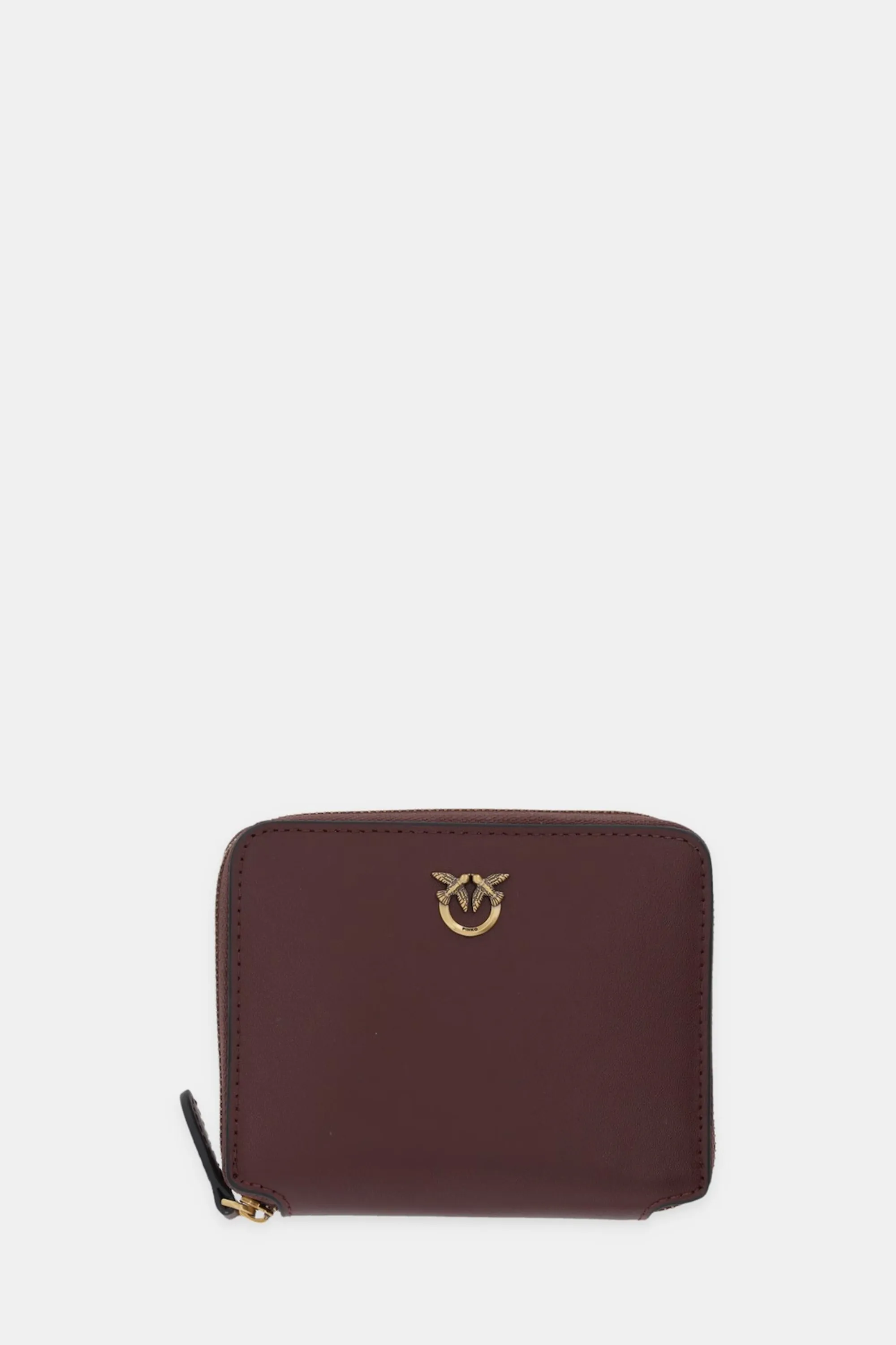 Pinko Portafoglio Quadrato Zip-Around In Pelle Bordeaux 100249A0F1 170026