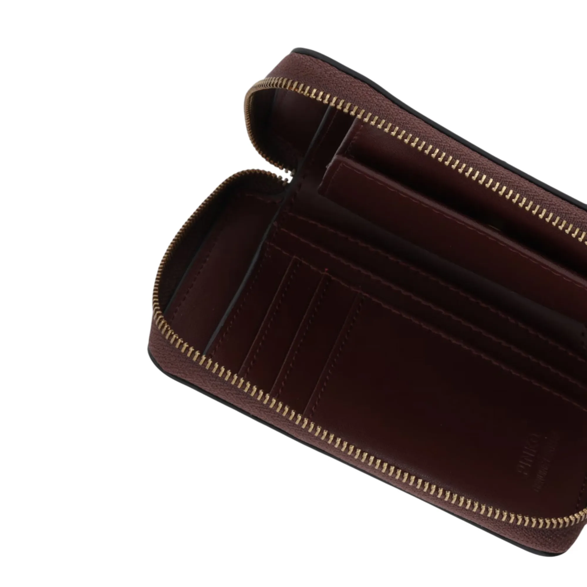 Pinko B'Leather Zip-Around Square Wallet' Bordeaux 100249A0F1 170506