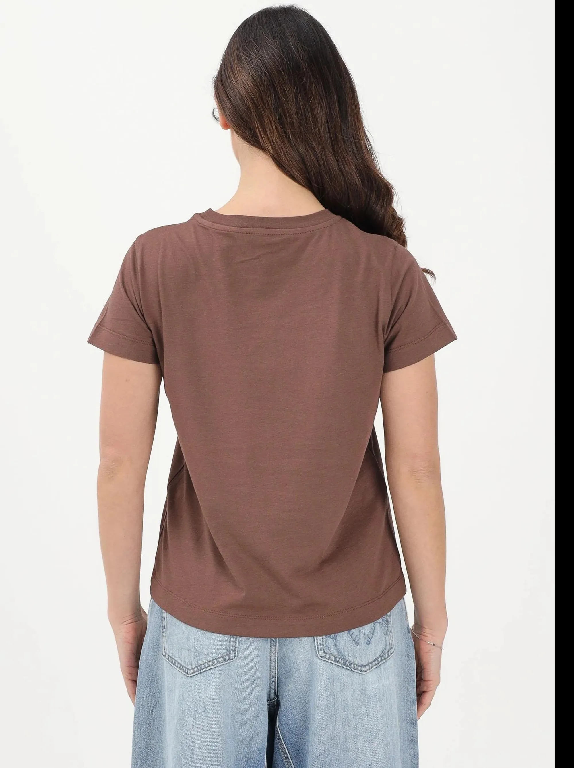 Pinko B'T-Shirt Basico' Brown 100373A34F 170138