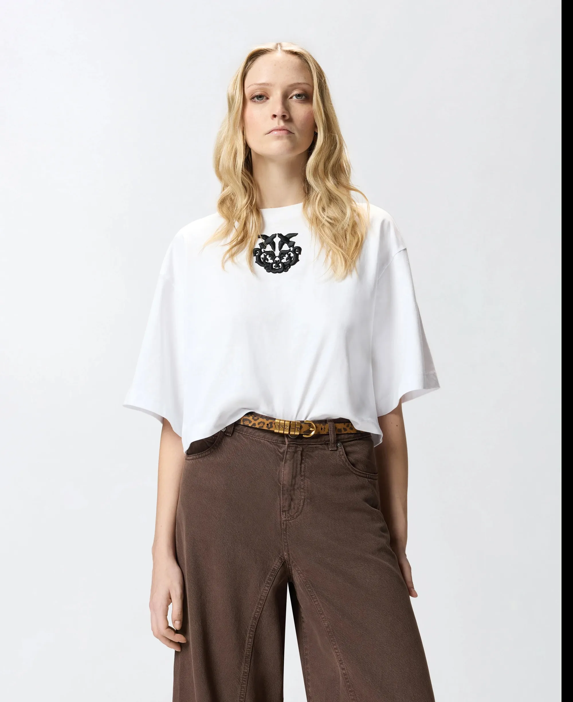 Pinko B'T-Shirt Borghetto' White 106814A3Am 173636