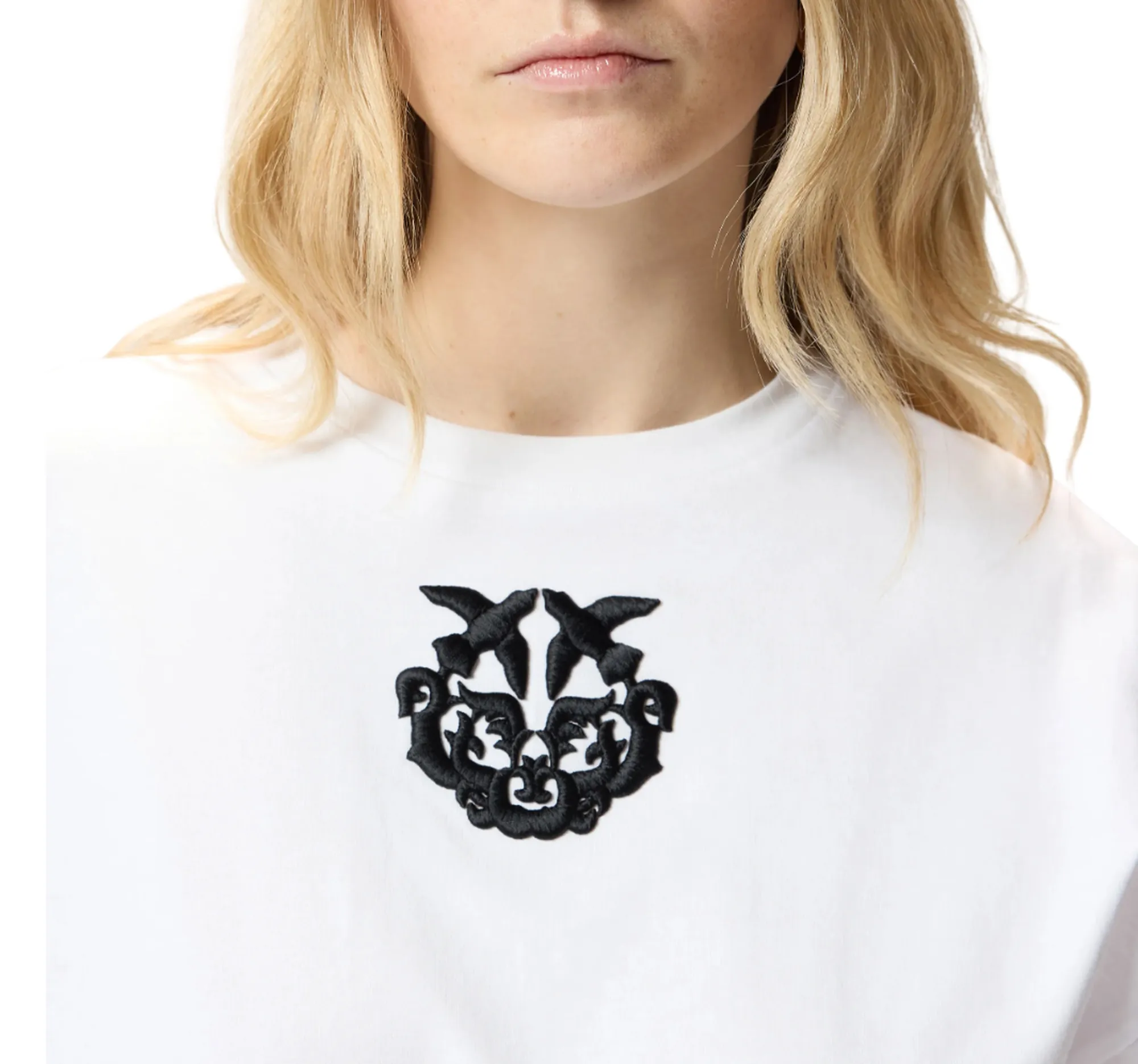 Pinko B'T-Shirt Borghetto' White 106814A3Am 176598