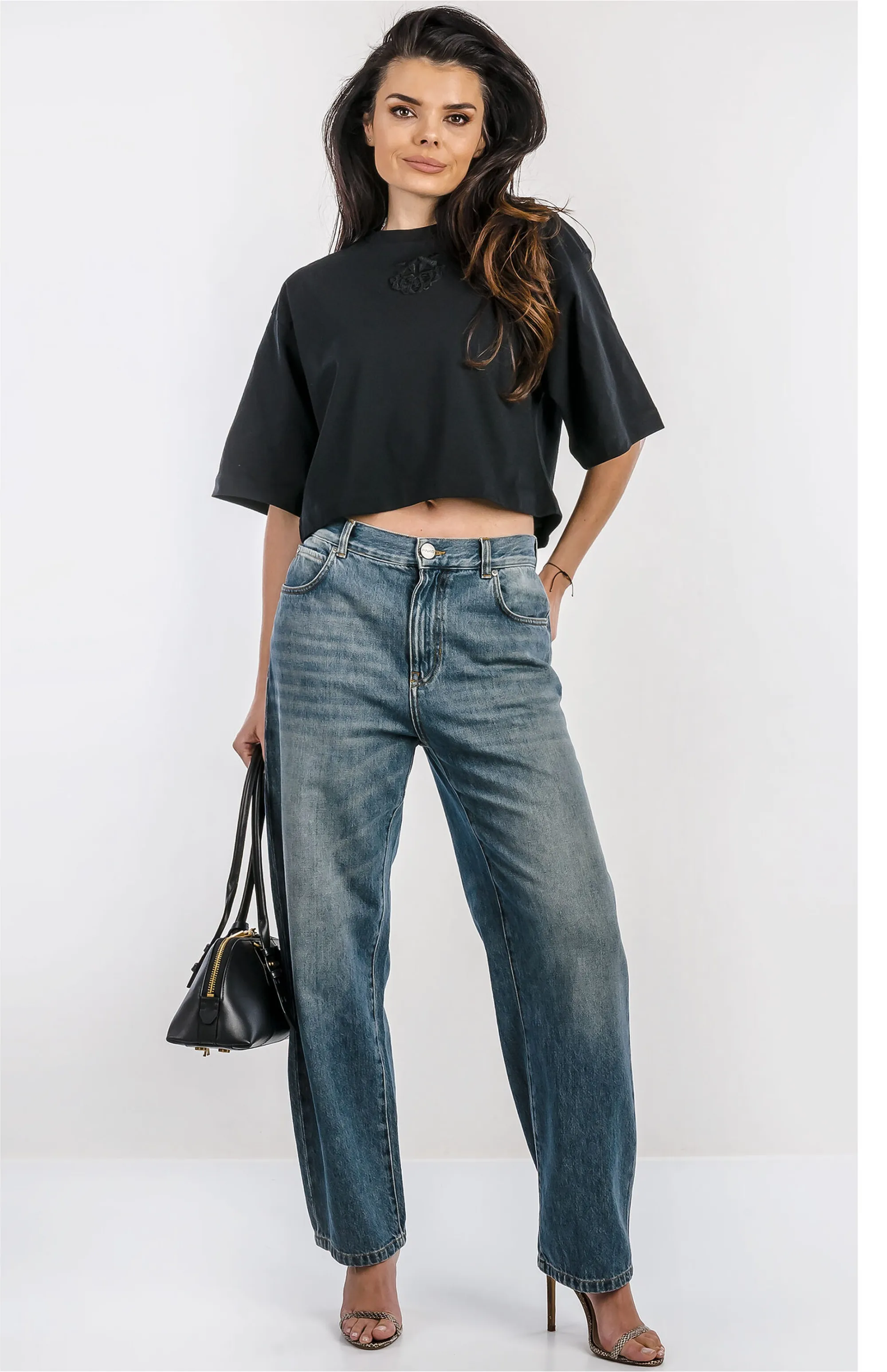 Pinko B'T-Shirt Borghetto' Black 106814A3Am 173639