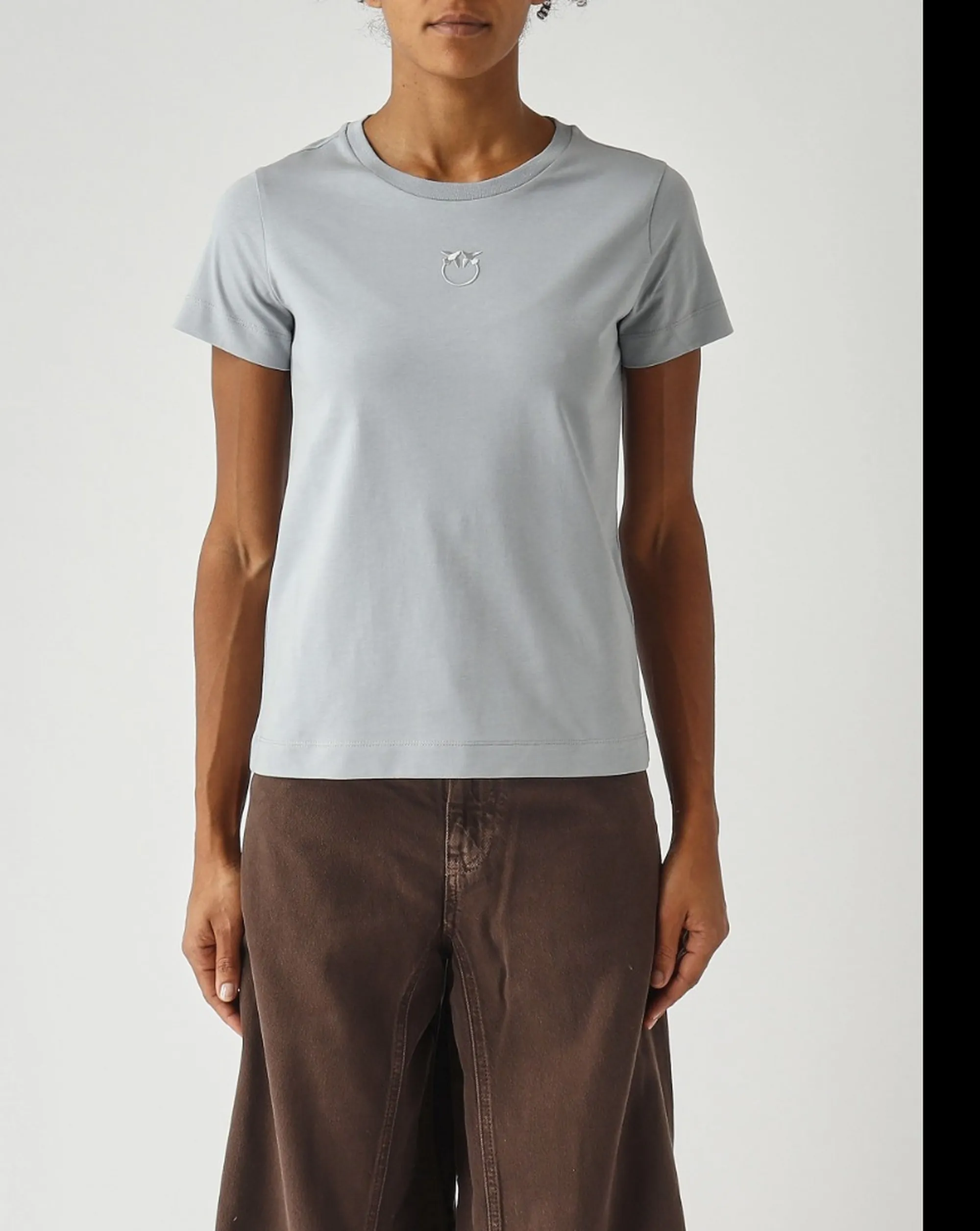 Pinko B'T-Shirt Bussolotto' Sky Blue 100355A339 183454