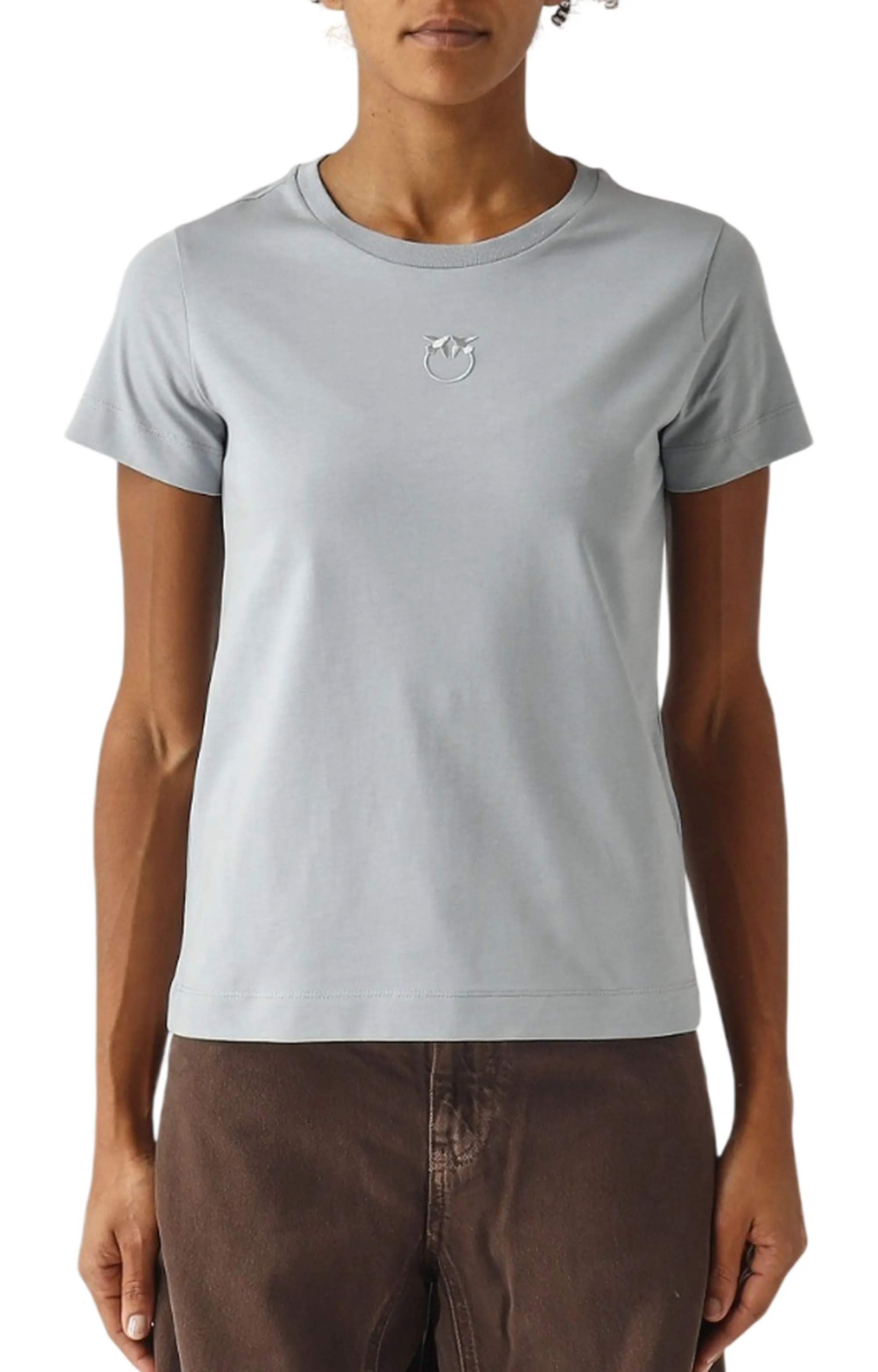 Pinko B'T-Shirt Bussolotto' Sky Blue 100355A339 183525