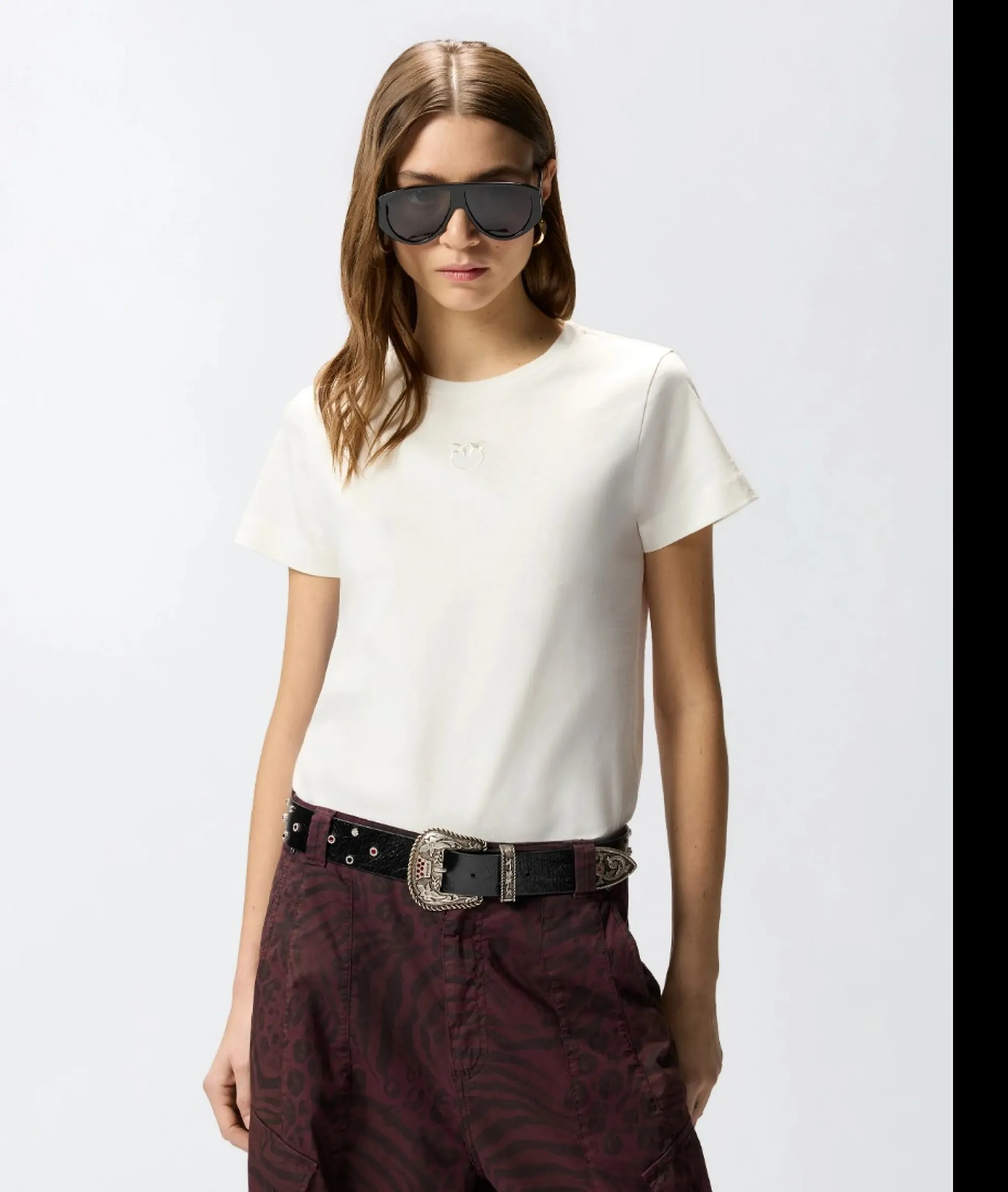 Pinko T-Shirt Bussolotto Bianco 100355A339 183448