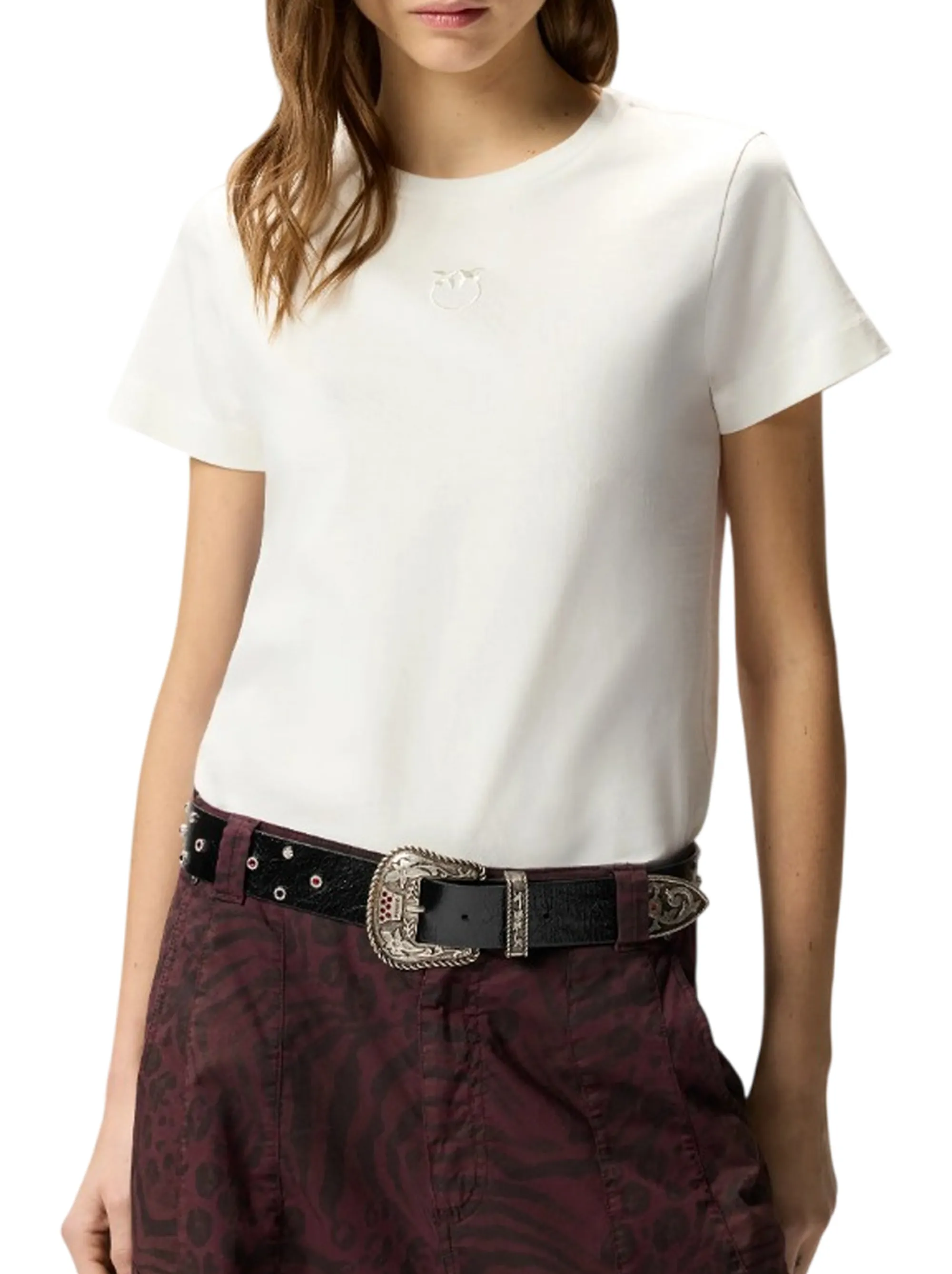 Pinko B'T-Shirt Bussolotto' White 100355A339 183522