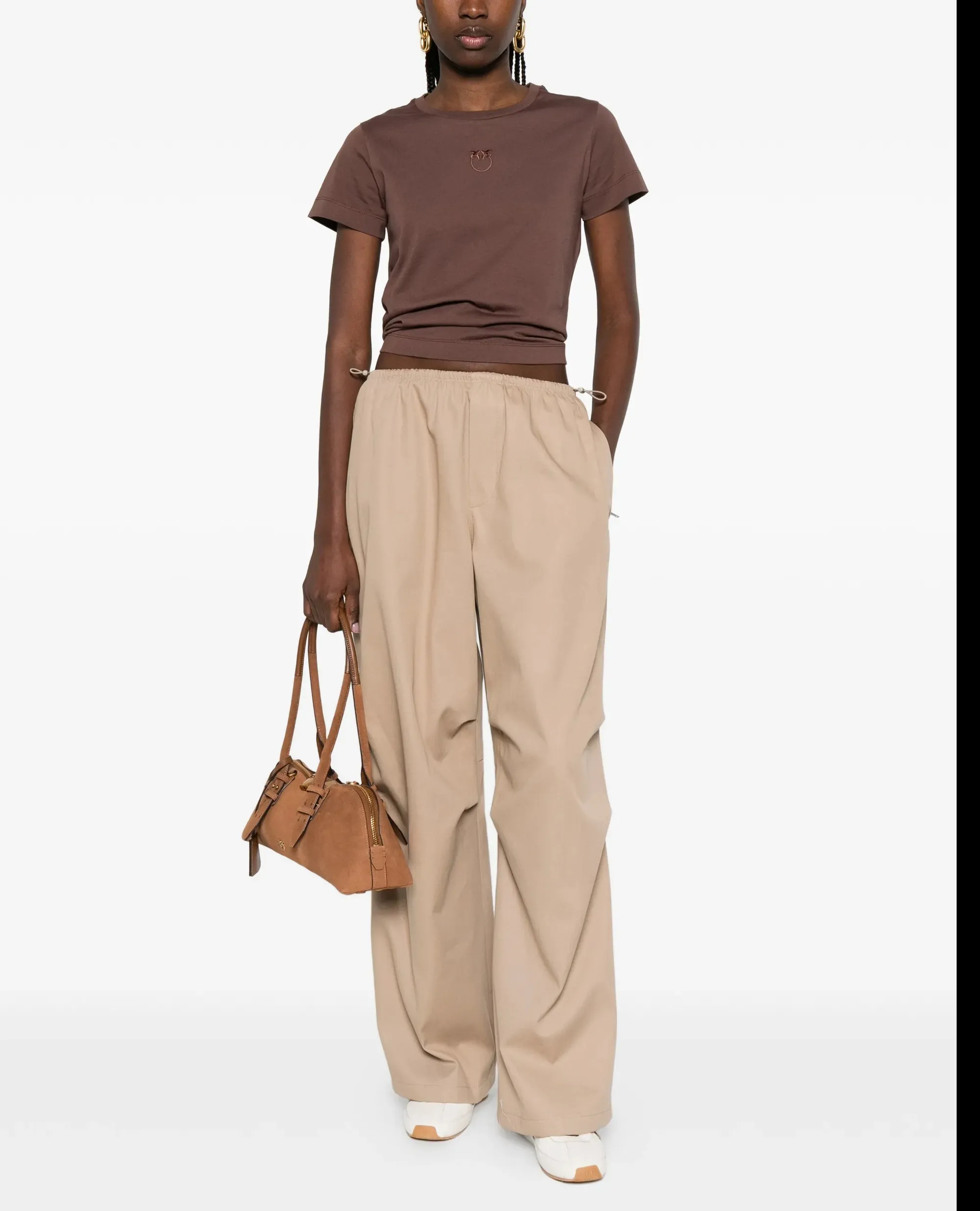 Pinko B'T-Shirt Bussolotto' Brown 100355A339 170118