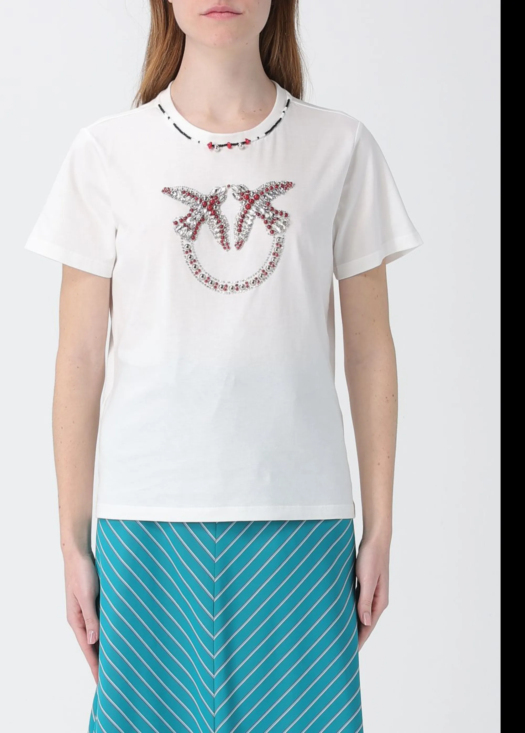 Pinko B'T-Shirt Fidenza' White 107094A3C7 173668