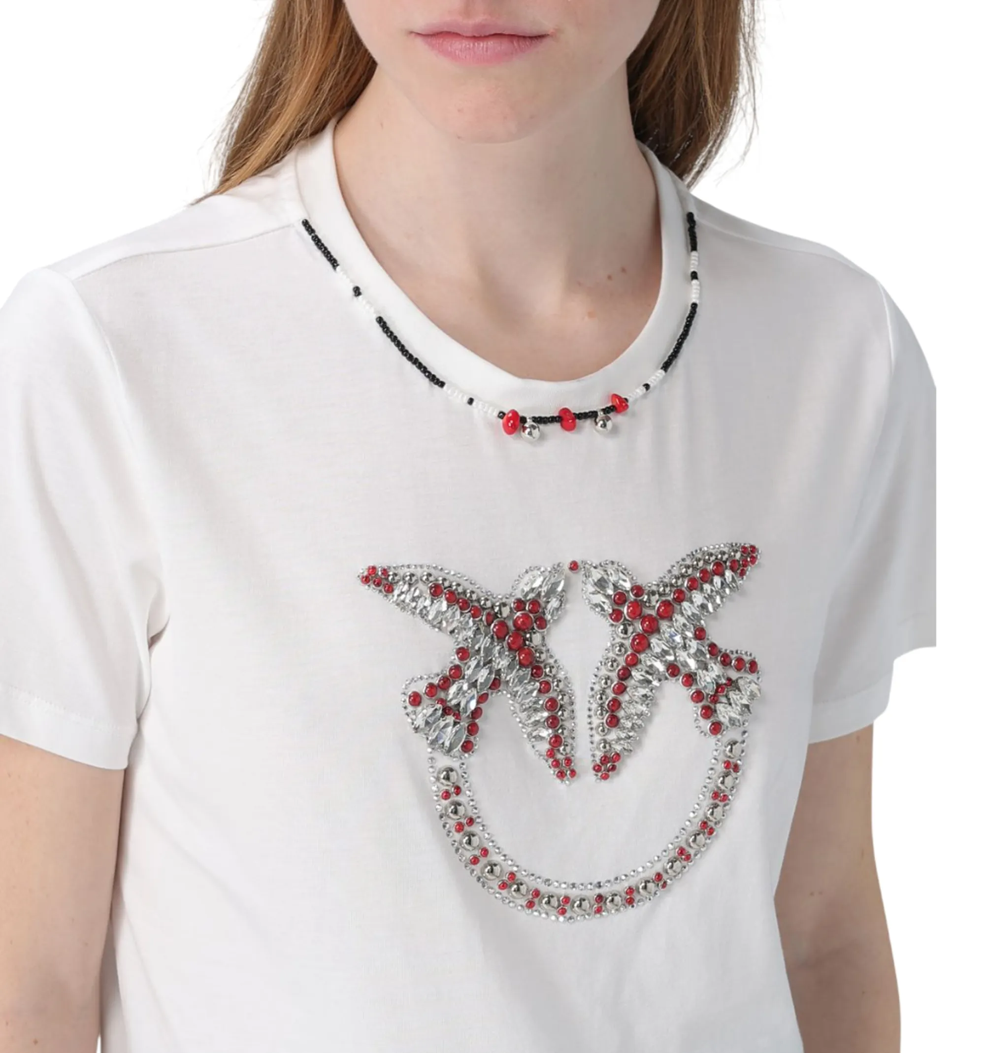 Pinko B'T-Shirt Fidenza' White 107094A3C7 176525