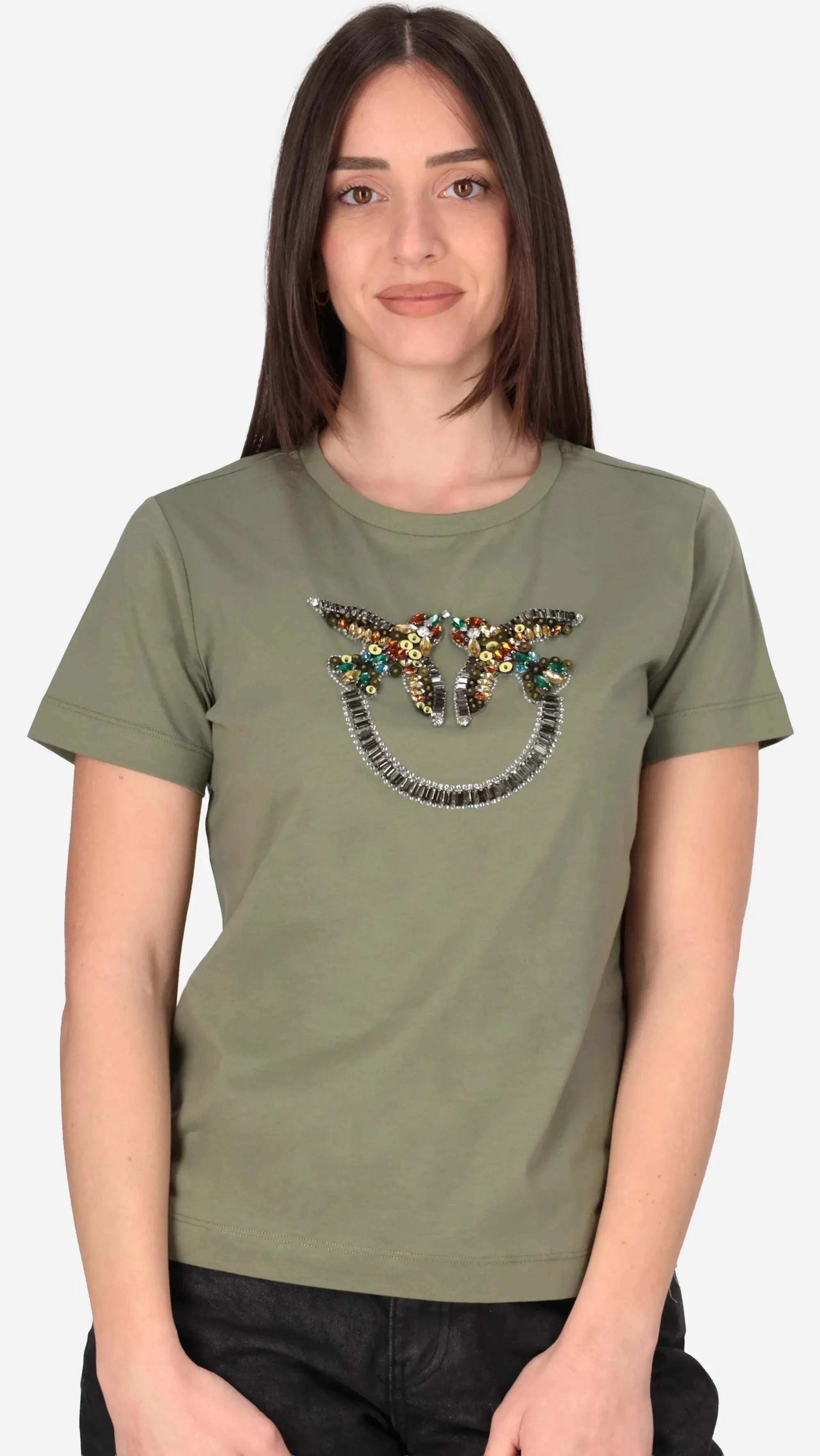 Pinko B'T-Shirt Quentin' Green 100535A33F 173651