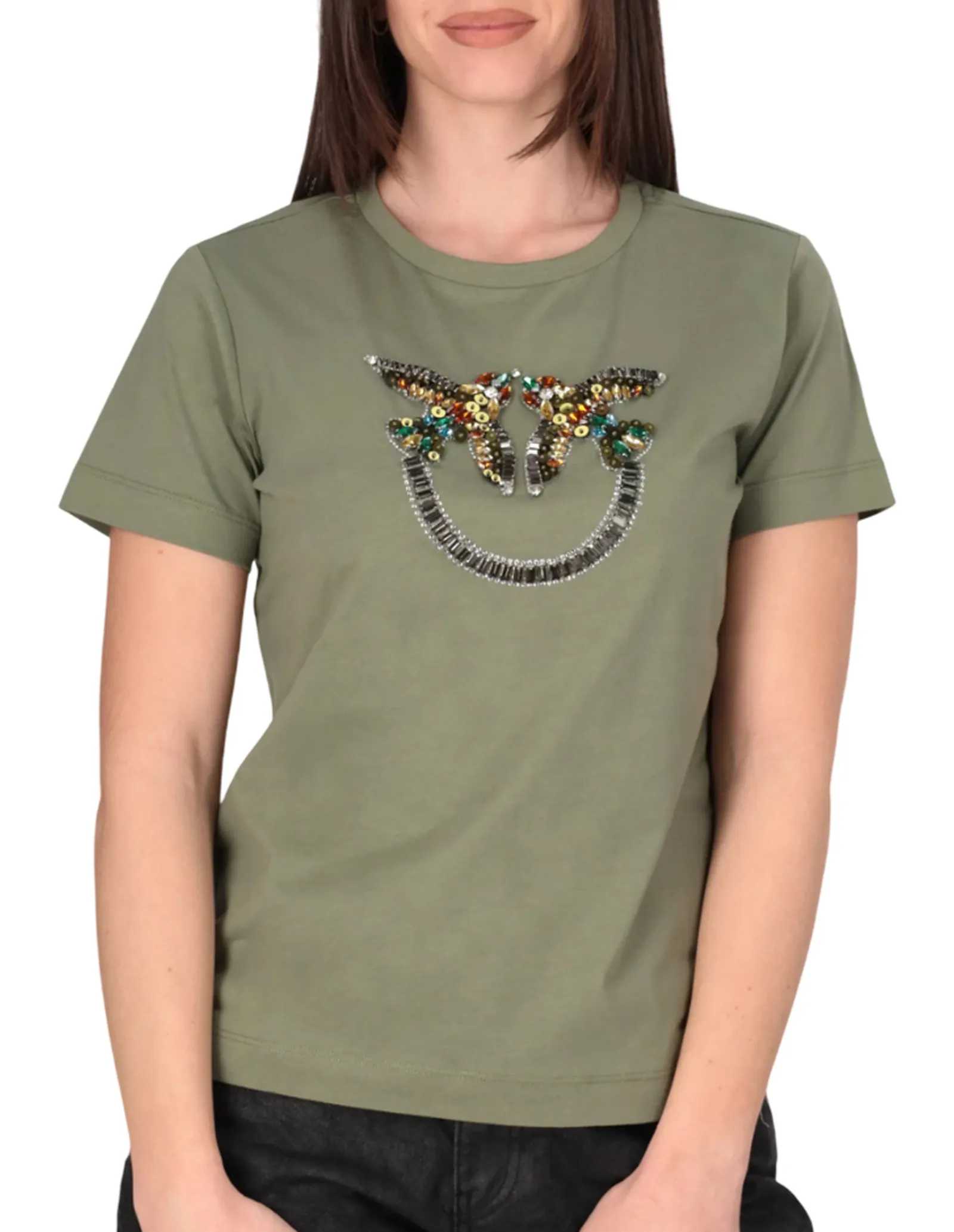 Pinko T-Shirt Quentin Verde 100535A33F 176638