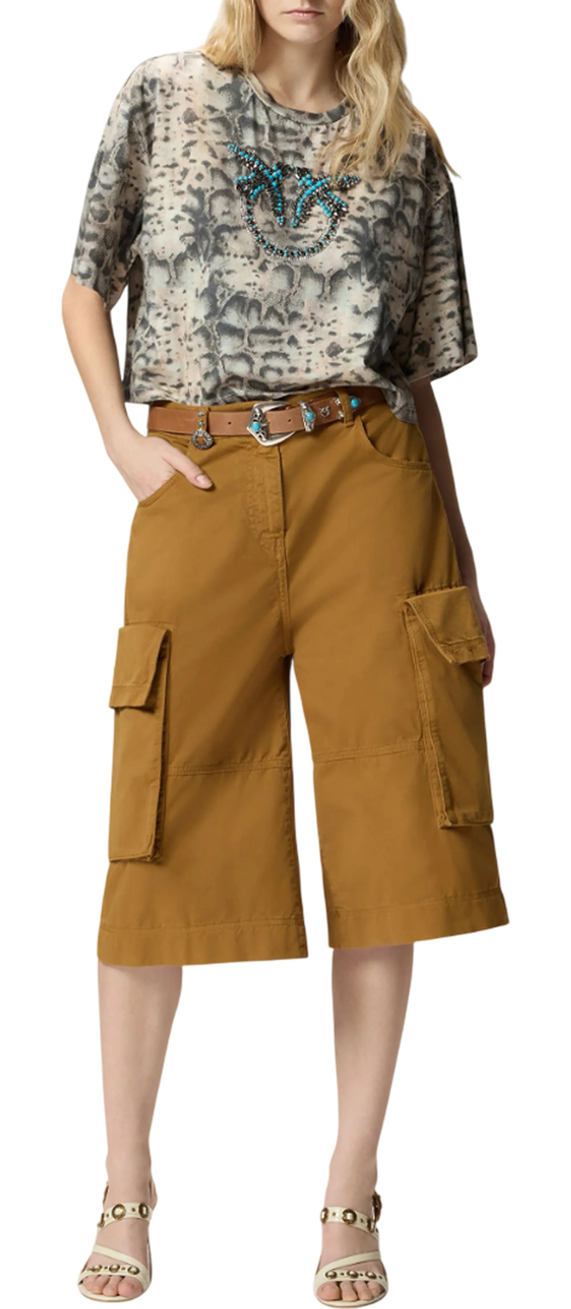 Pinko B'T-Shirt Terni' Beige 106921A3C8 176544