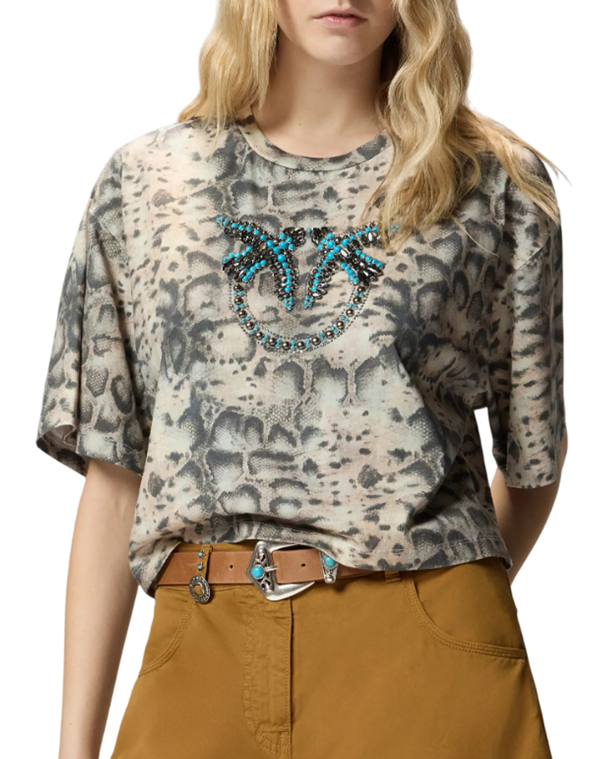 Pinko B'T-Shirt Terni' Beige 106921A3C8 176545