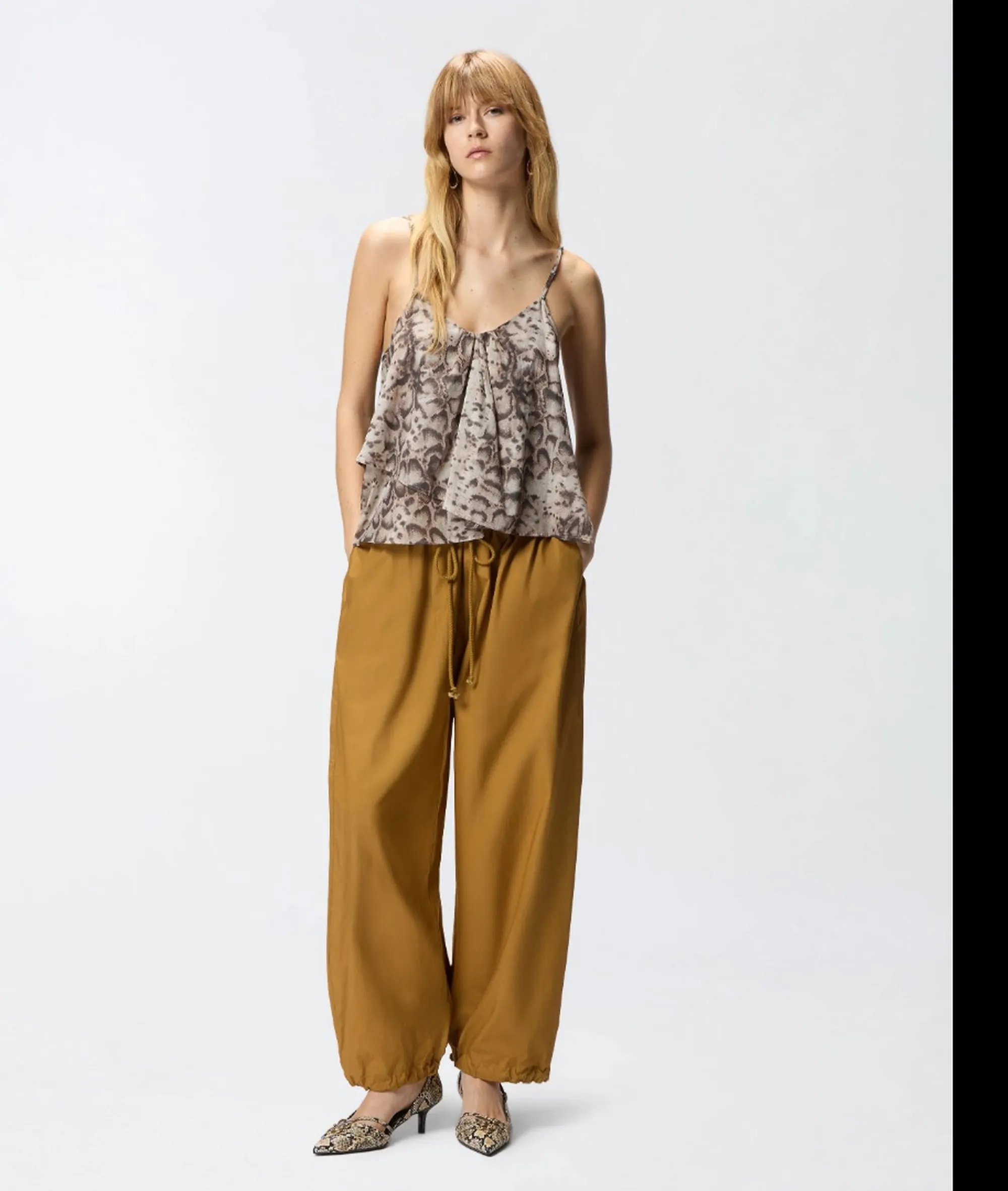 Pinko Top Stampa Snake Beige 106868A3Ap 181020