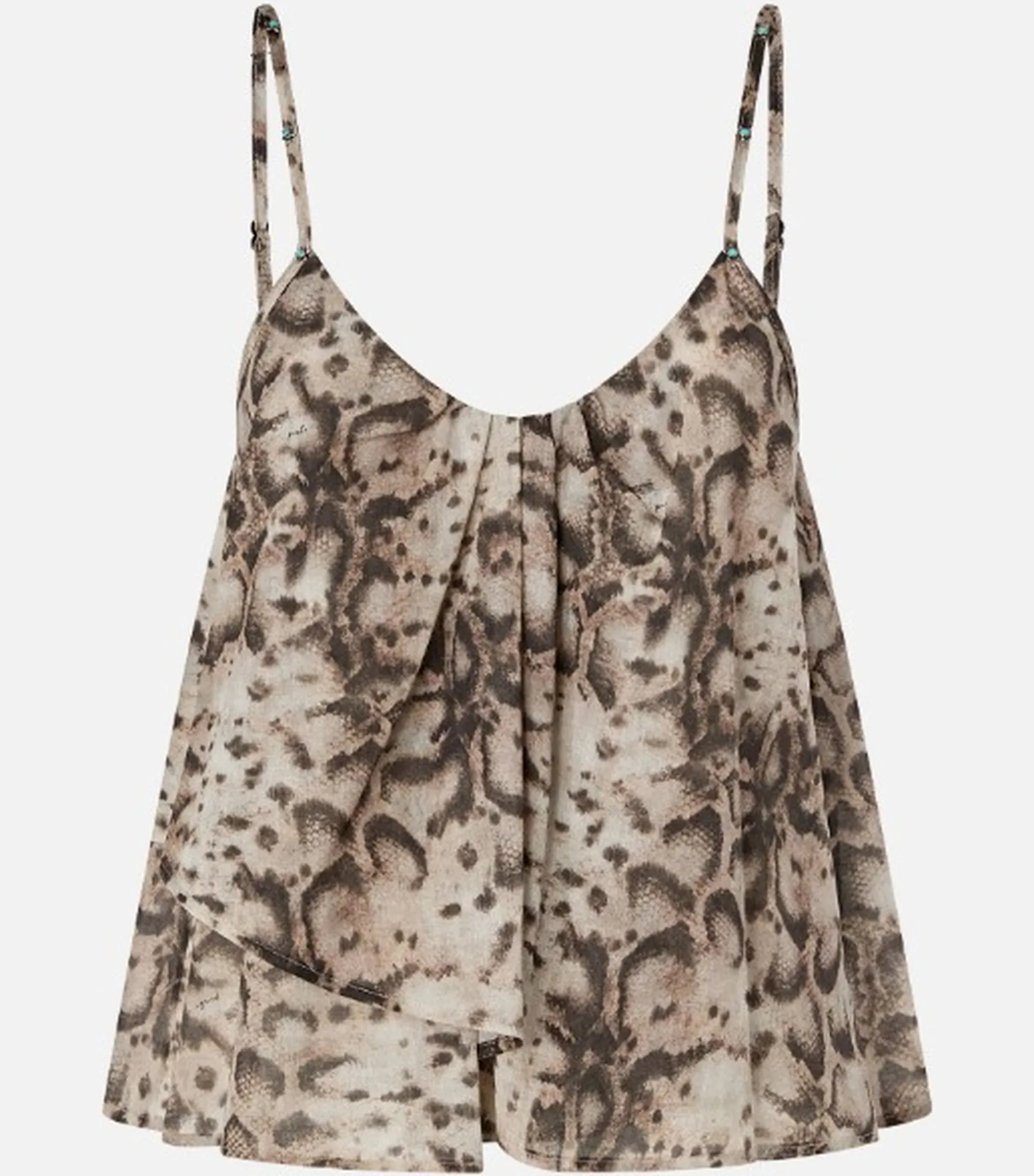 Pinko Top Stampa Snake Beige 106868A3Ap 181023