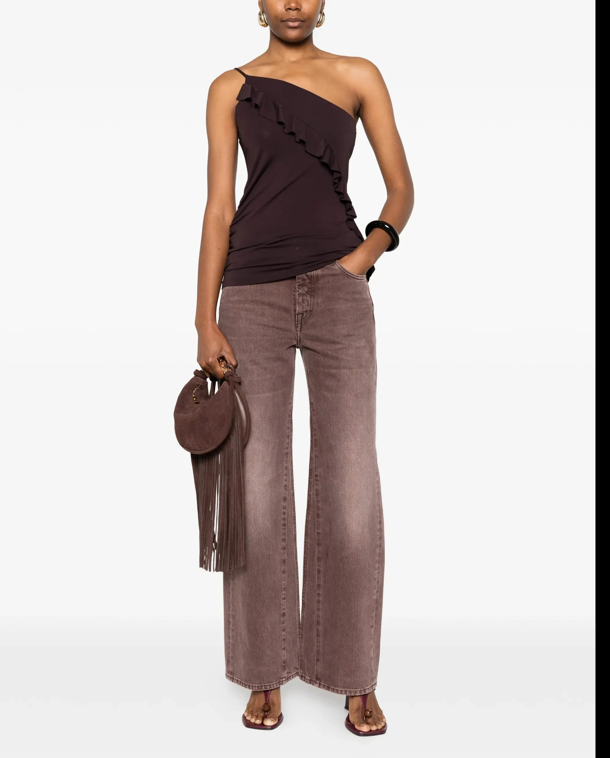 Pinko Top Susie Marrone 106374A35E 169924