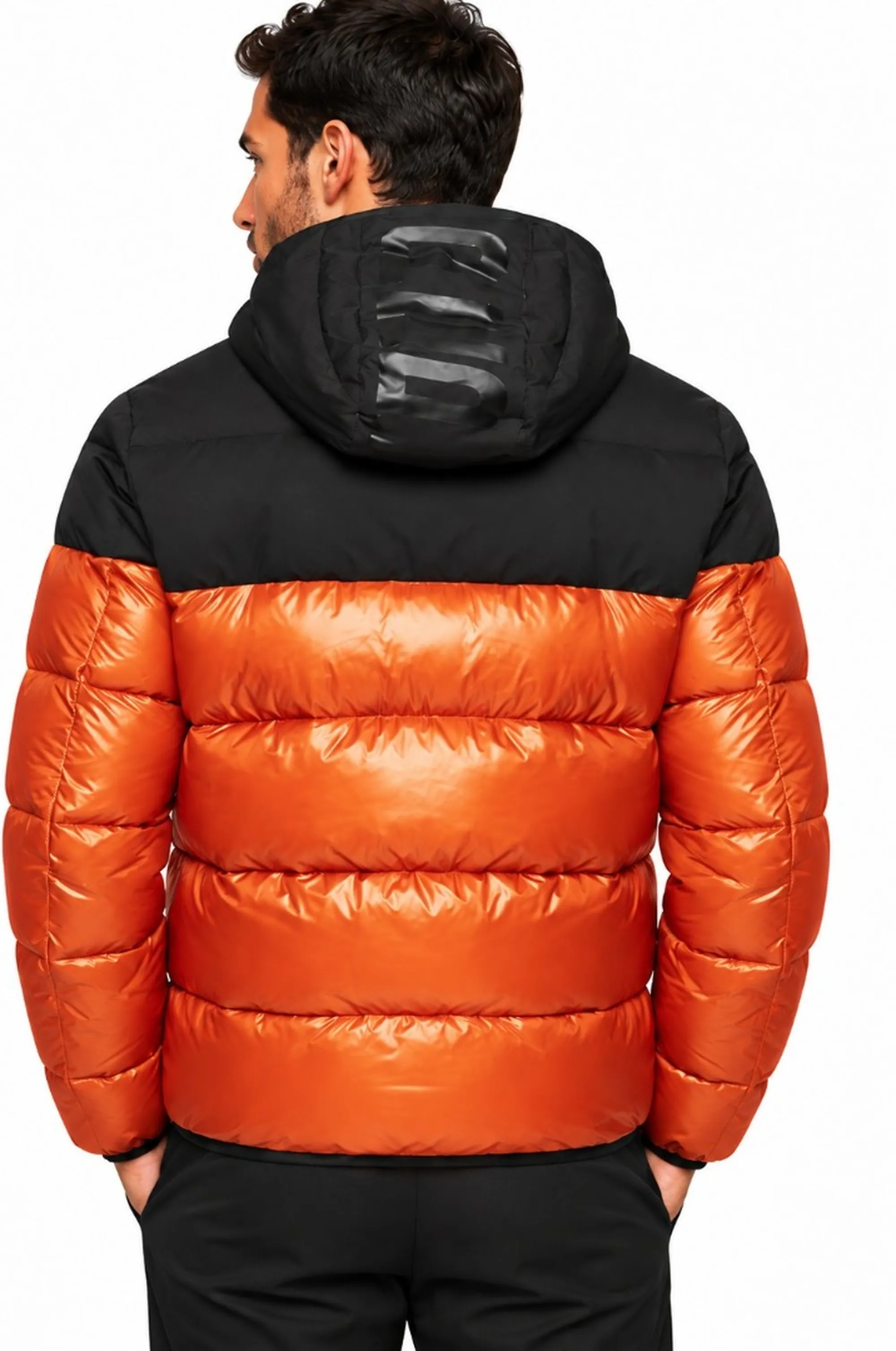 Replay B'Down Filled Comforter' Rust M8183A84174 198744