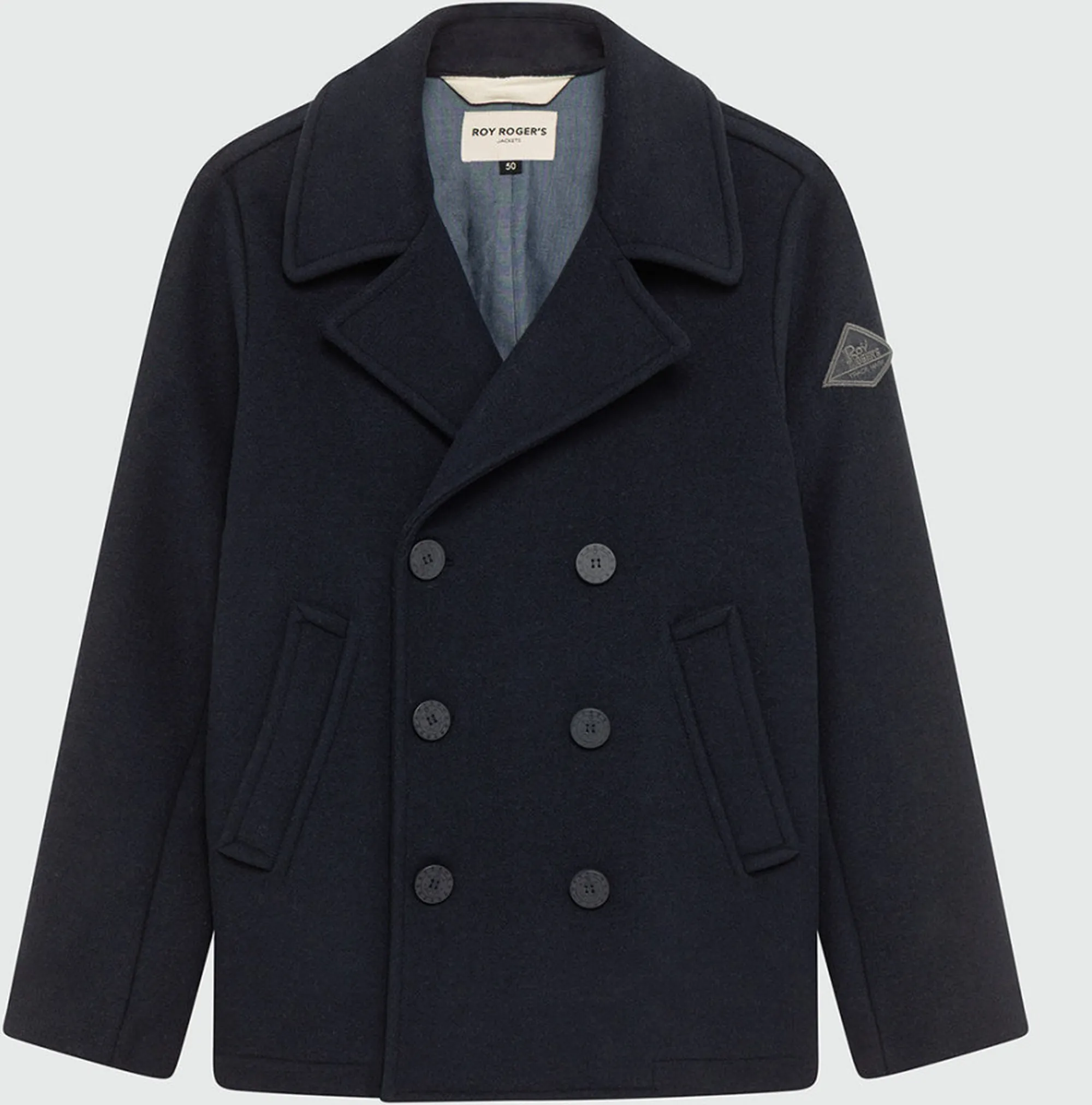 Roy Rogers B'Melton Wool Coat' Blu Rru90280T706Xxxx 157148