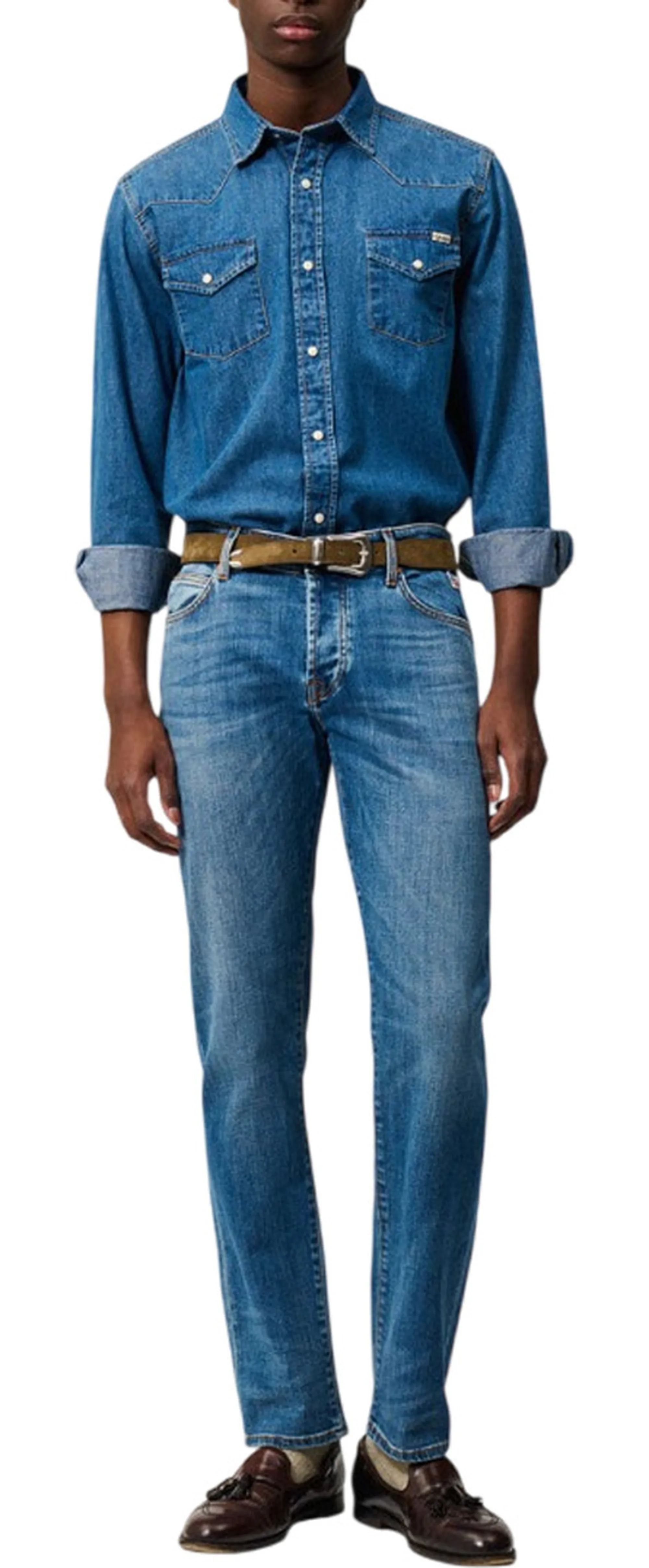Roy Rogers B'Jeans New 529 Recycled Canon' Blue Denim Rru118D6433247 192124