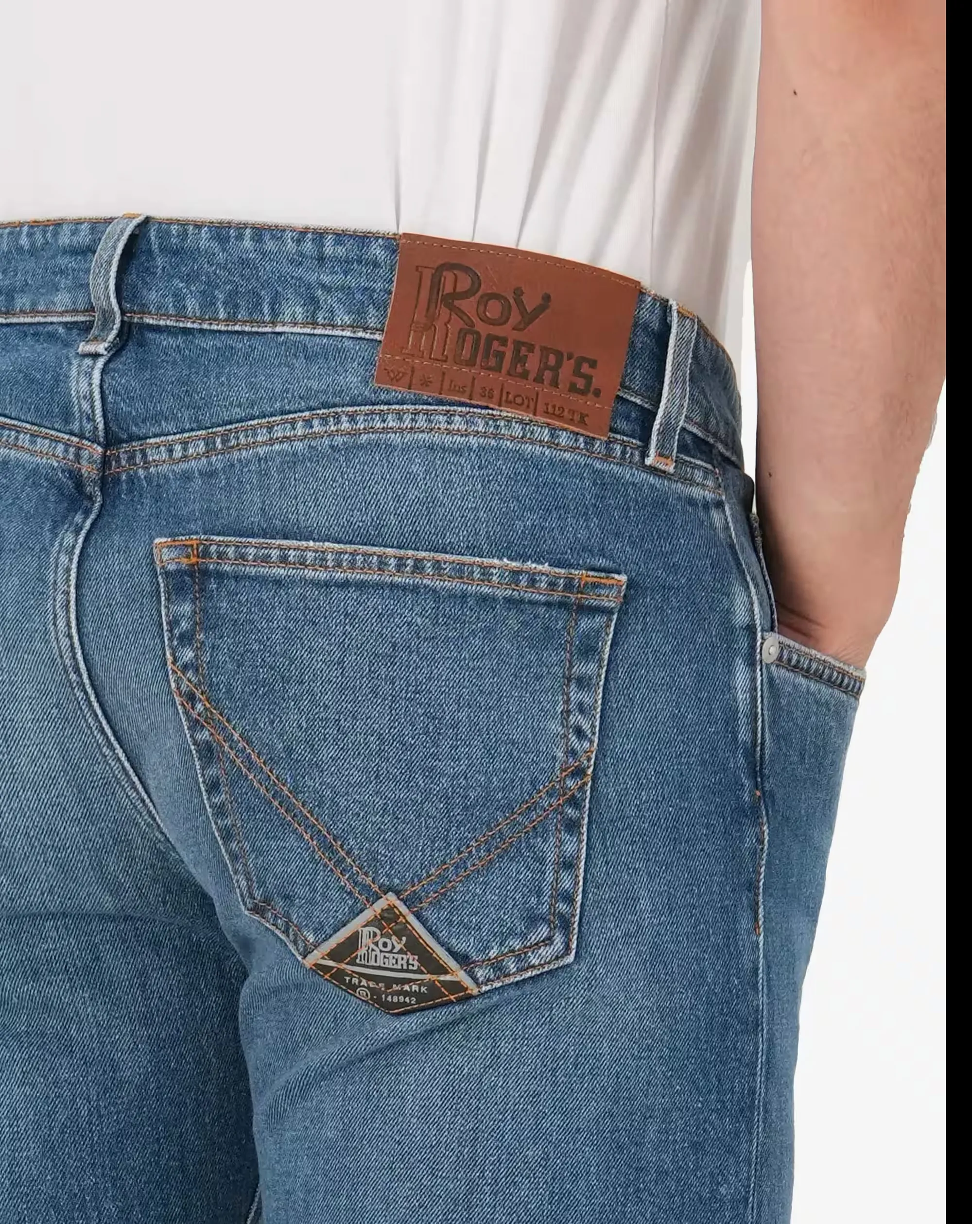 Roy Rogers B'Jeans Slim Leland' Light Denim Rru075D6452982 157145