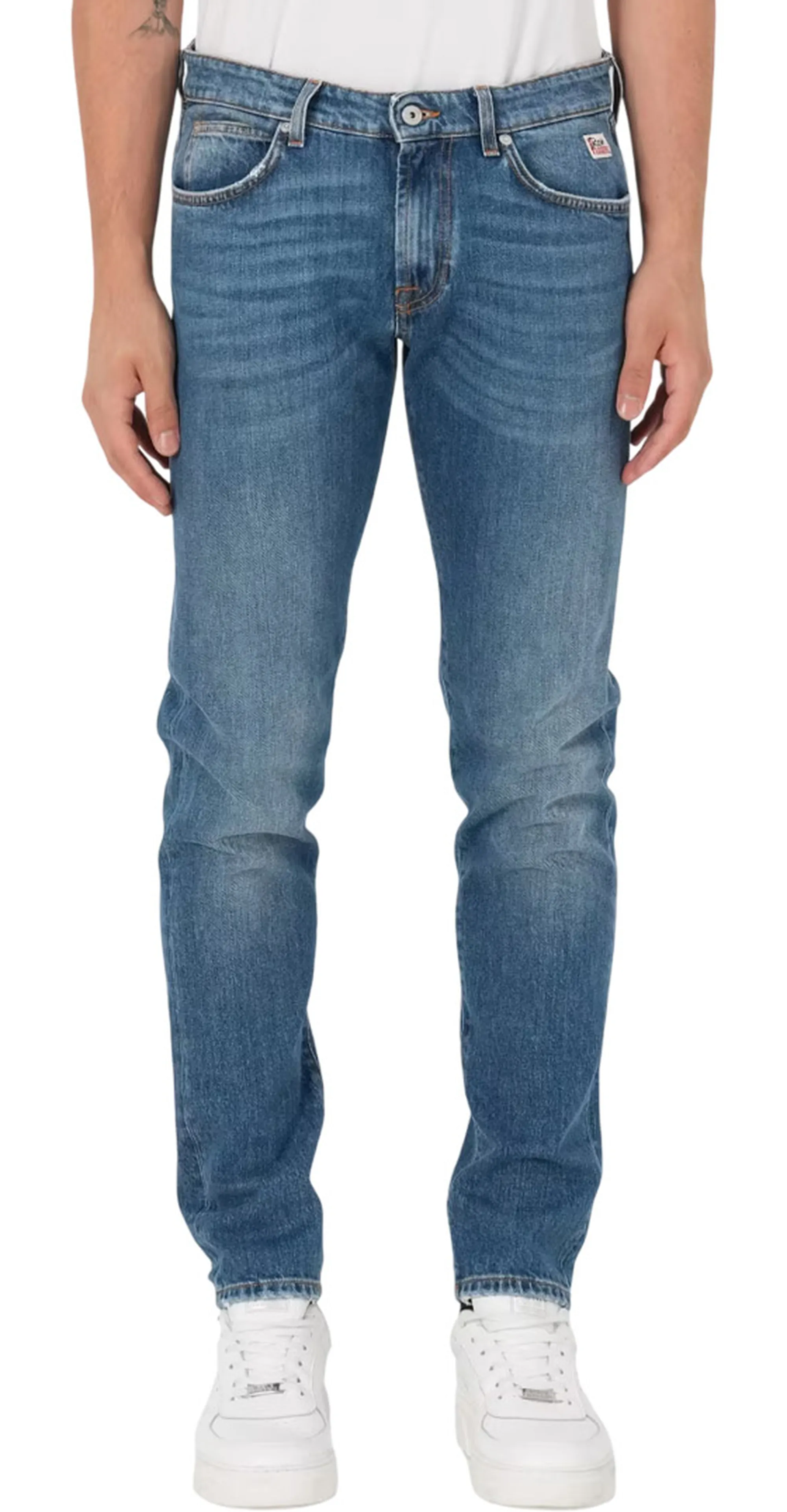 Roy Rogers Jeans Slim Leland Denim Chiaro Rru075D6452982 157885