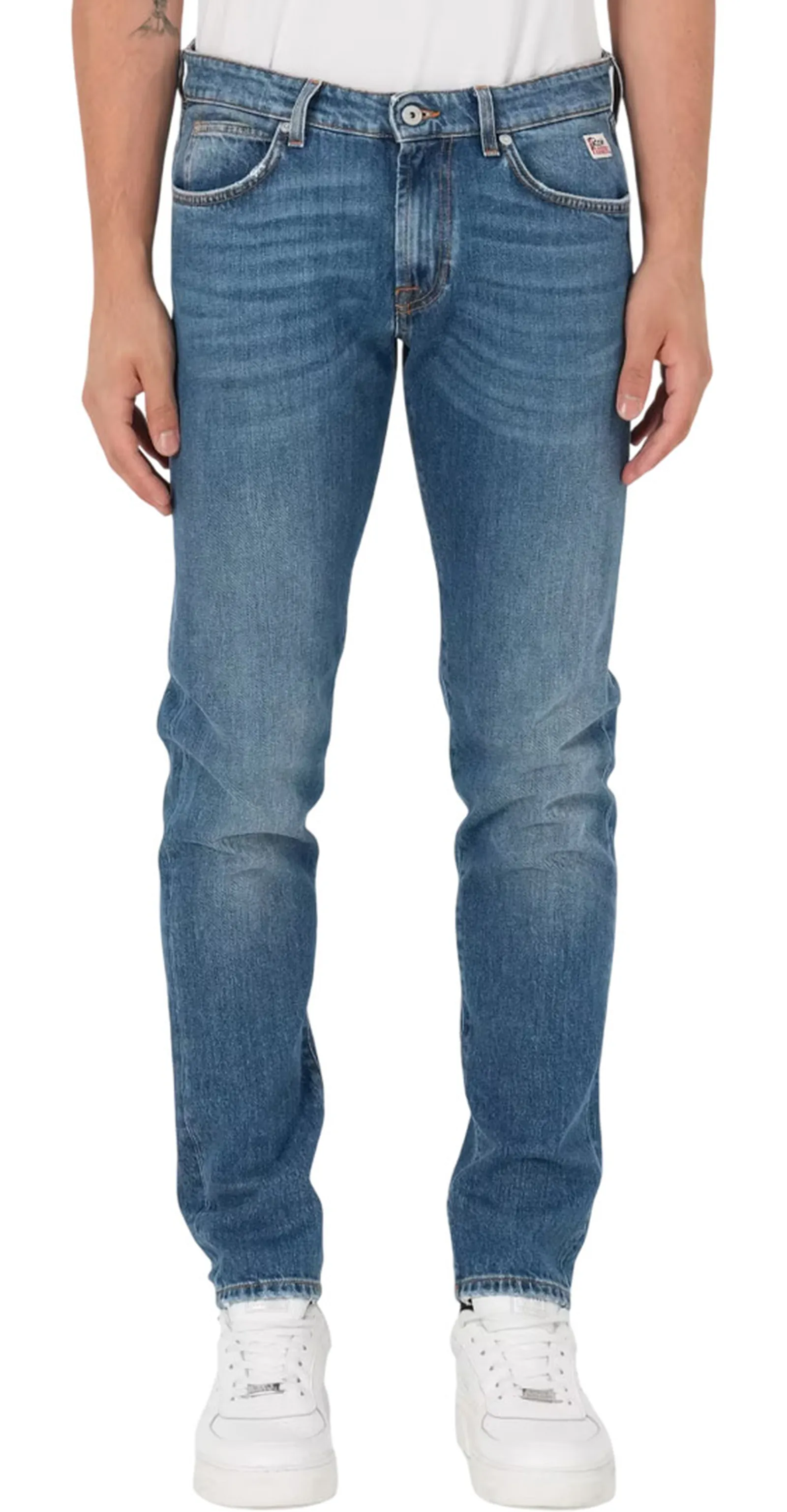 Roy Rogers Jeans Slim Leland Denim Chiaro Rru075D6452982 157885